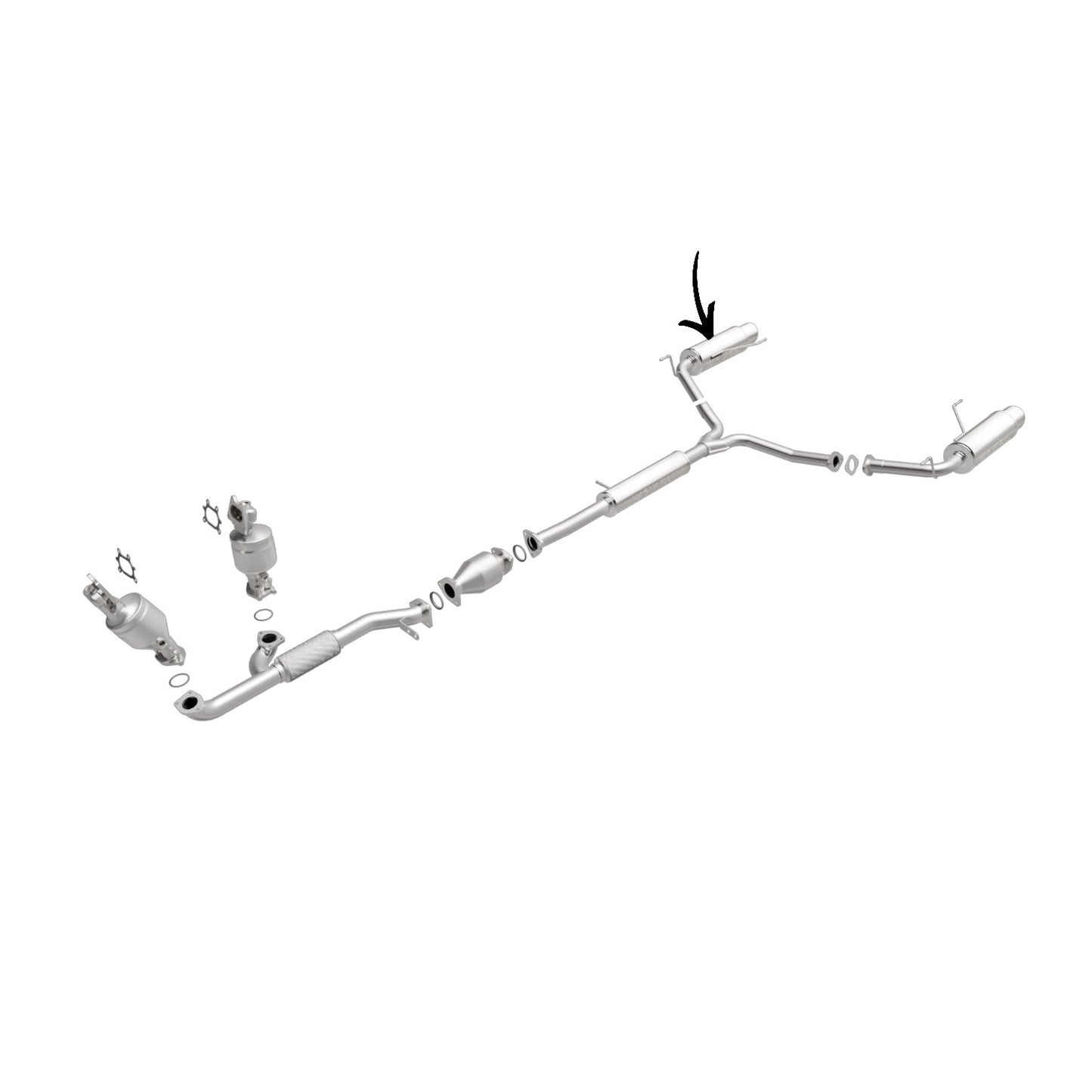 Acura MDX 3.5L (2004-2006) Right Side Rear Muffler