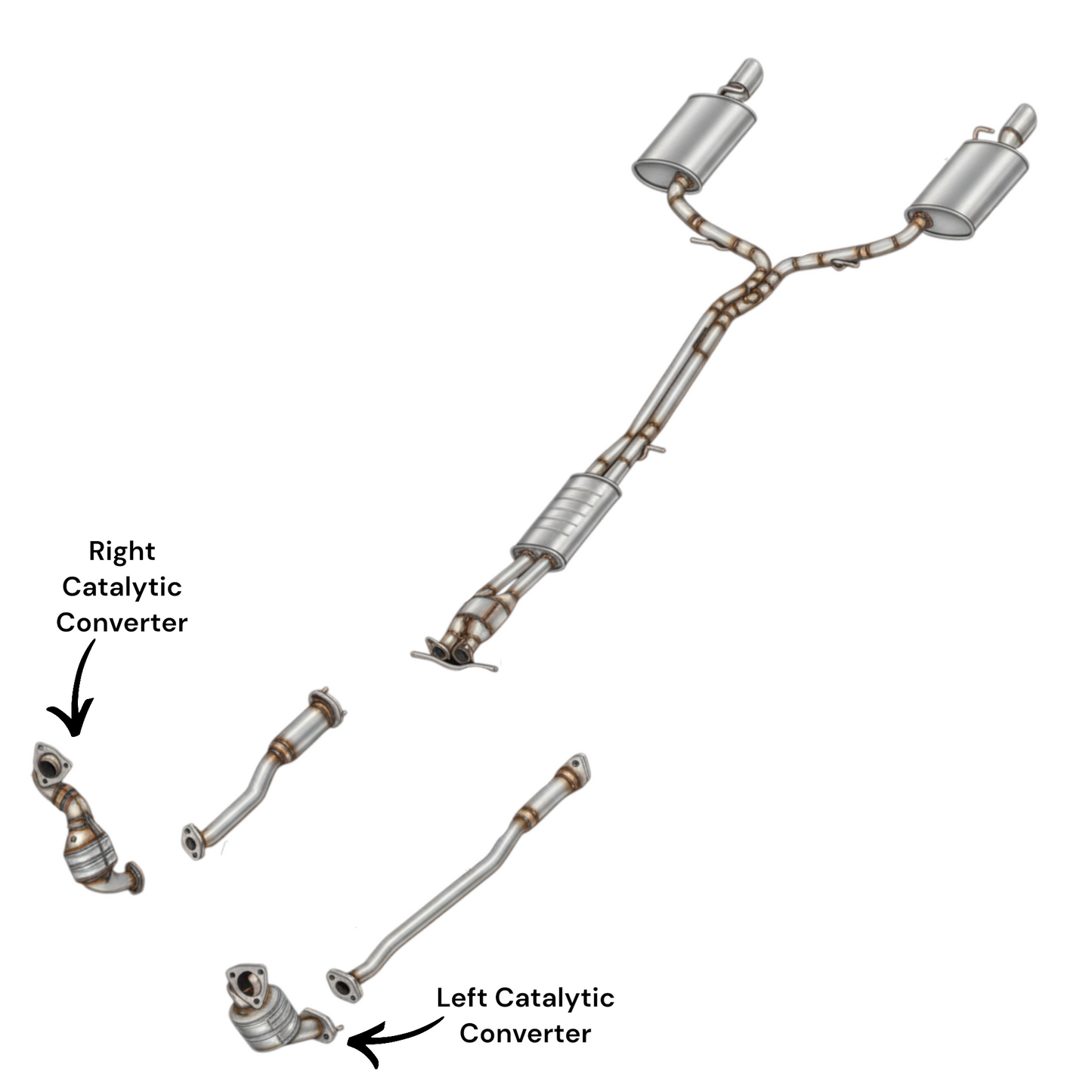 Ford Explorer 3.5L (2013-2019) (Turbo) Both Side Manifold Converter