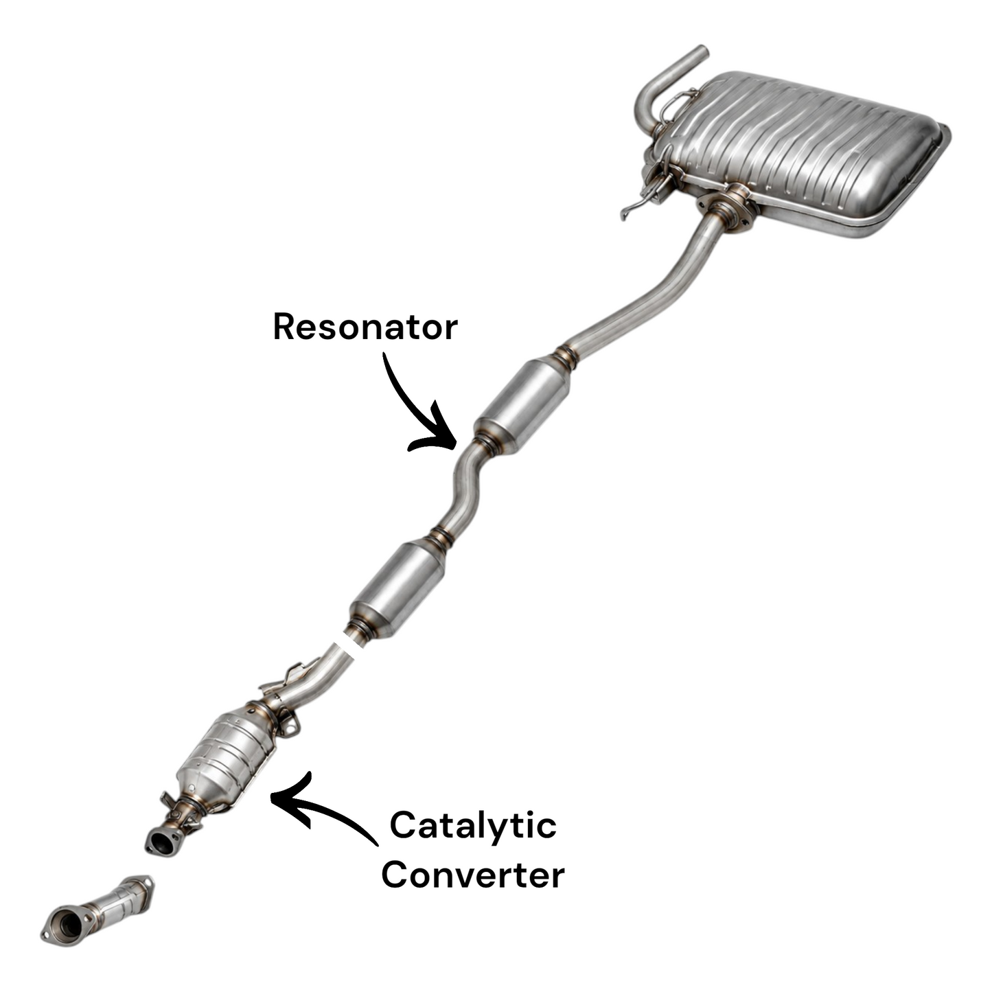 Mitsubishi Lancer 2.4L (2012-2017) (Only for AWD) Catalytic Converter with Resonator