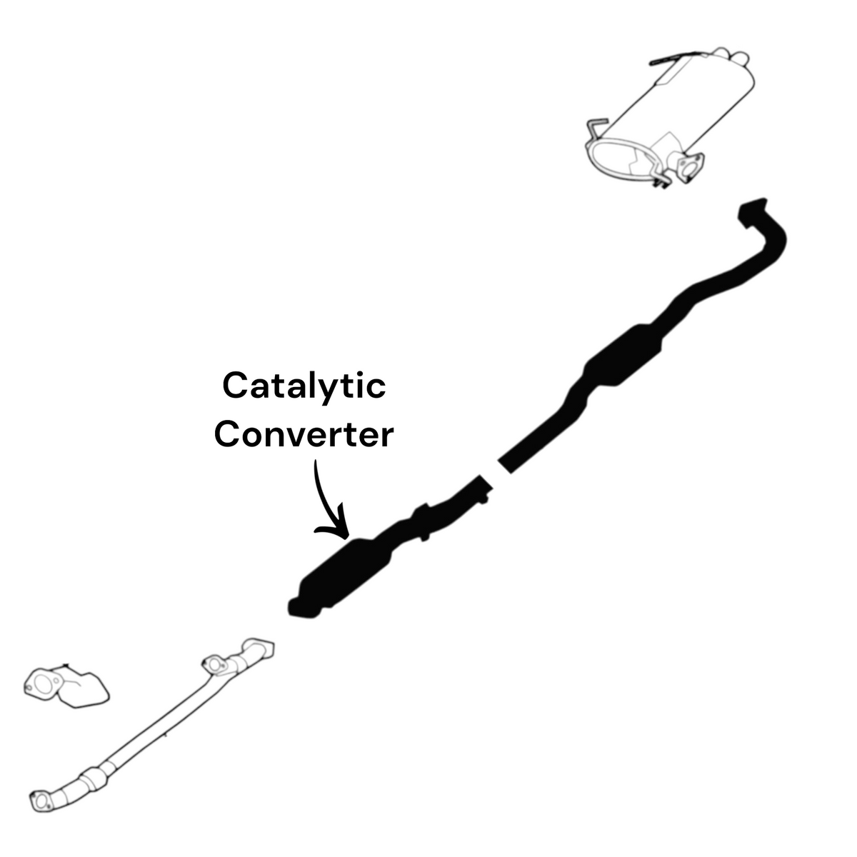Mitsubishi Outlander 3.0L (2014-2020) (Only for GT sub-model) Catalytic Converter