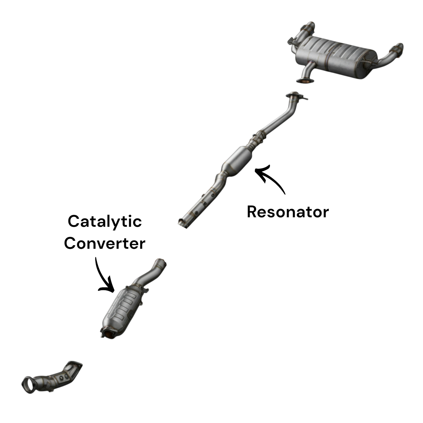 Mitsubishi Lancer 2.0L (2011-2015) (Turbo) Catalytic Converter with Resonator