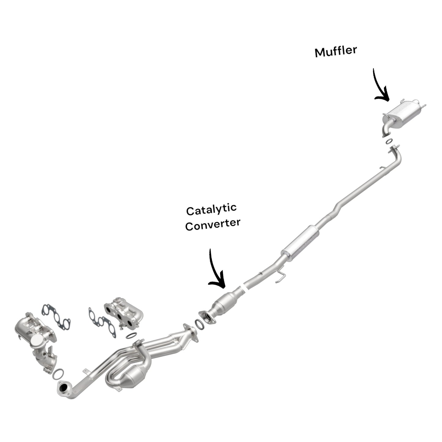 Lexus ES300 3.0L (1999-2001) Catalytic Converter and Muffler