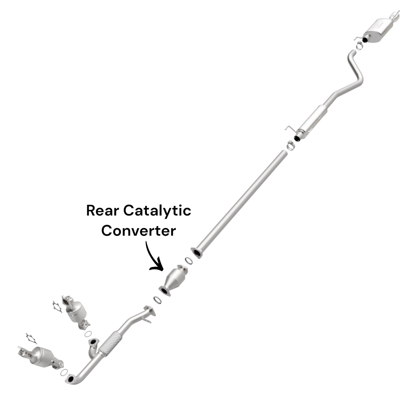 Convertisseur catalytique arrière pour Acura MDX 3.5L (2003-2006)