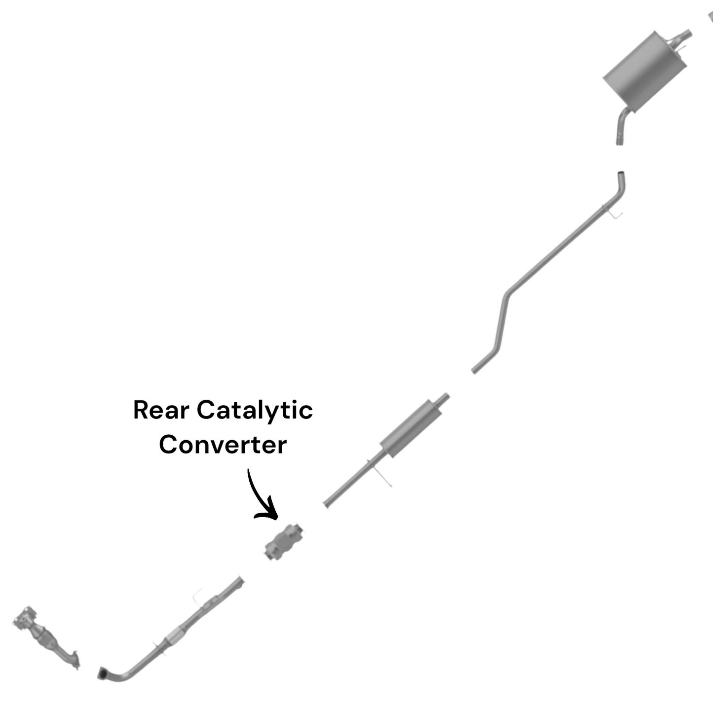 Convertisseur catalytique arrière pour Acura MDX 3.5L (2003-2006)