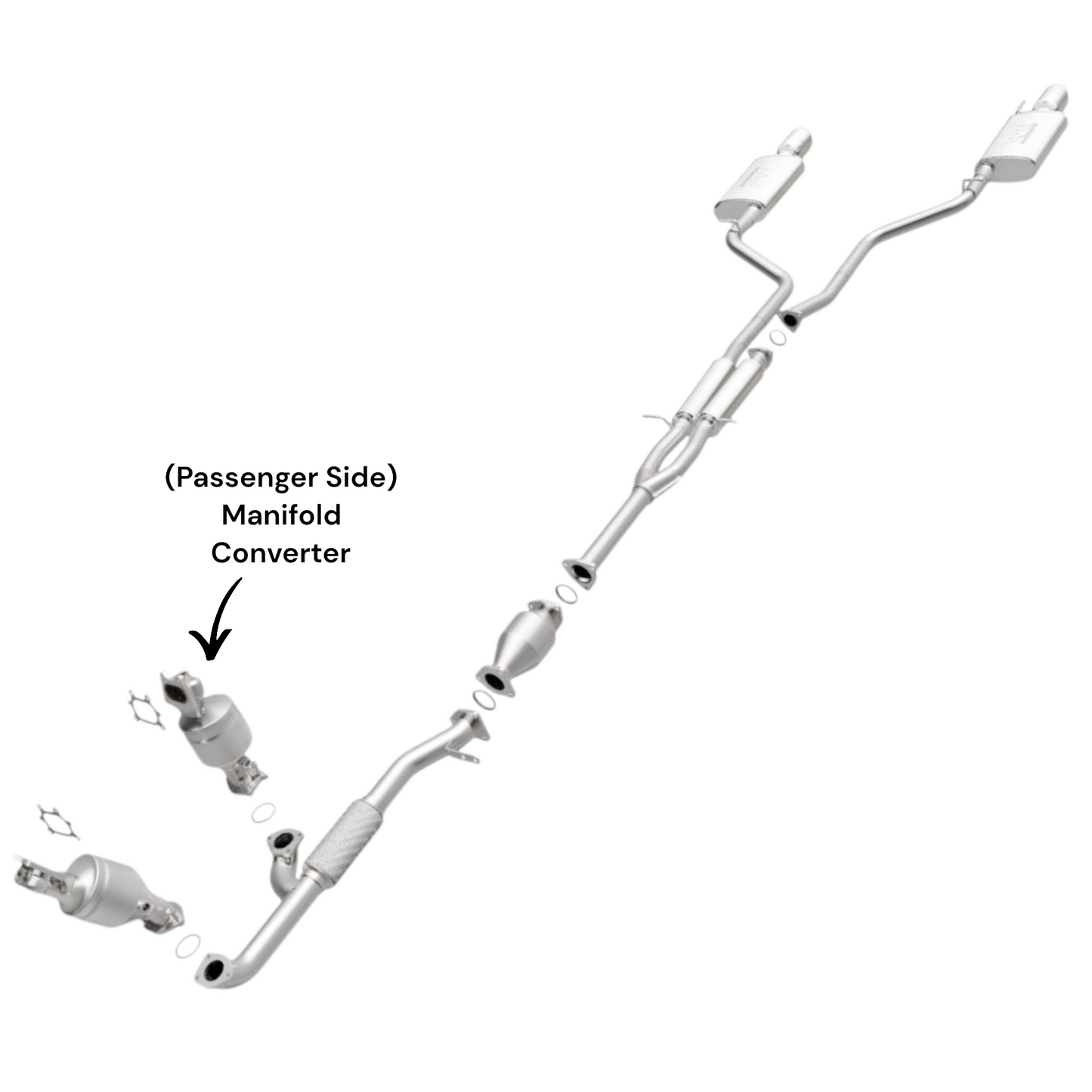 Acura MDX 3.7L (2007-2009) (Passenger Side) Manifold Converter