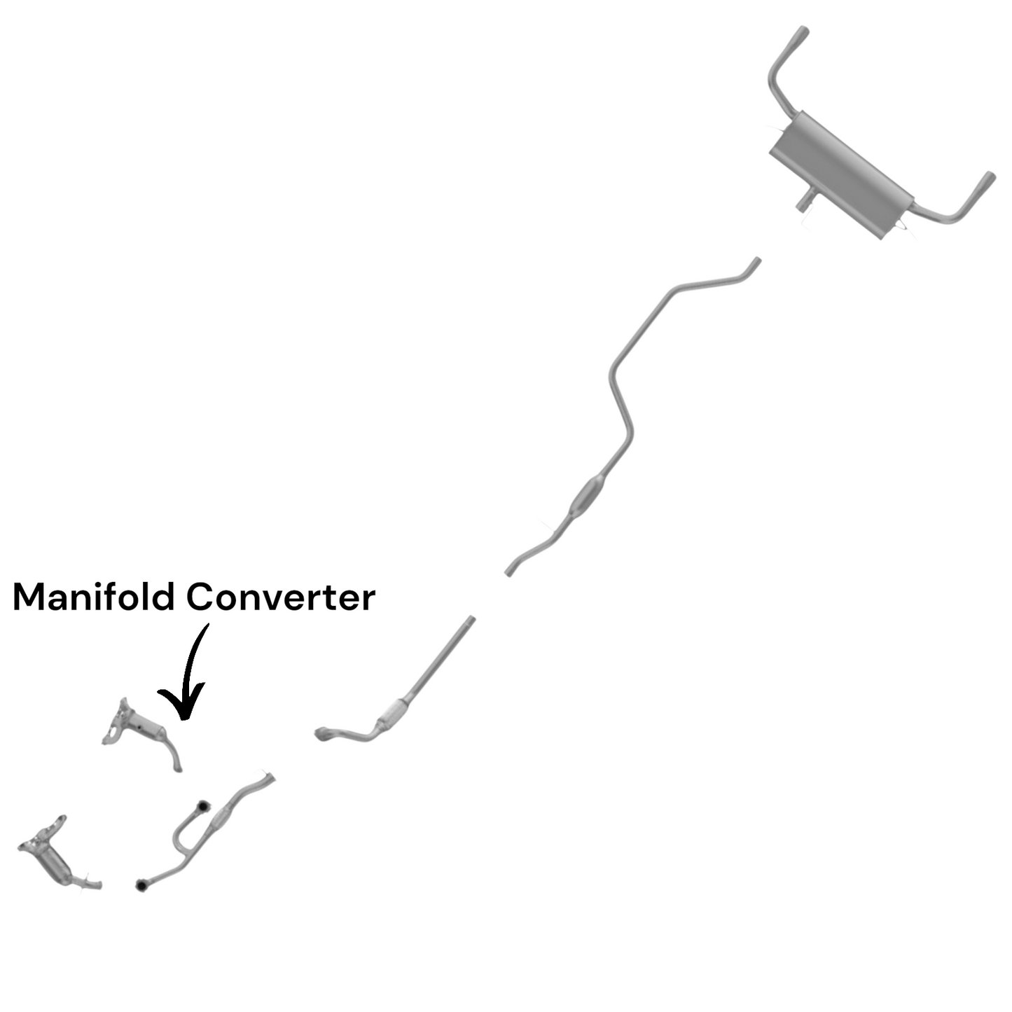 Dodge Avenger 3.5L (2008-2010) Rear Manifold Converter
