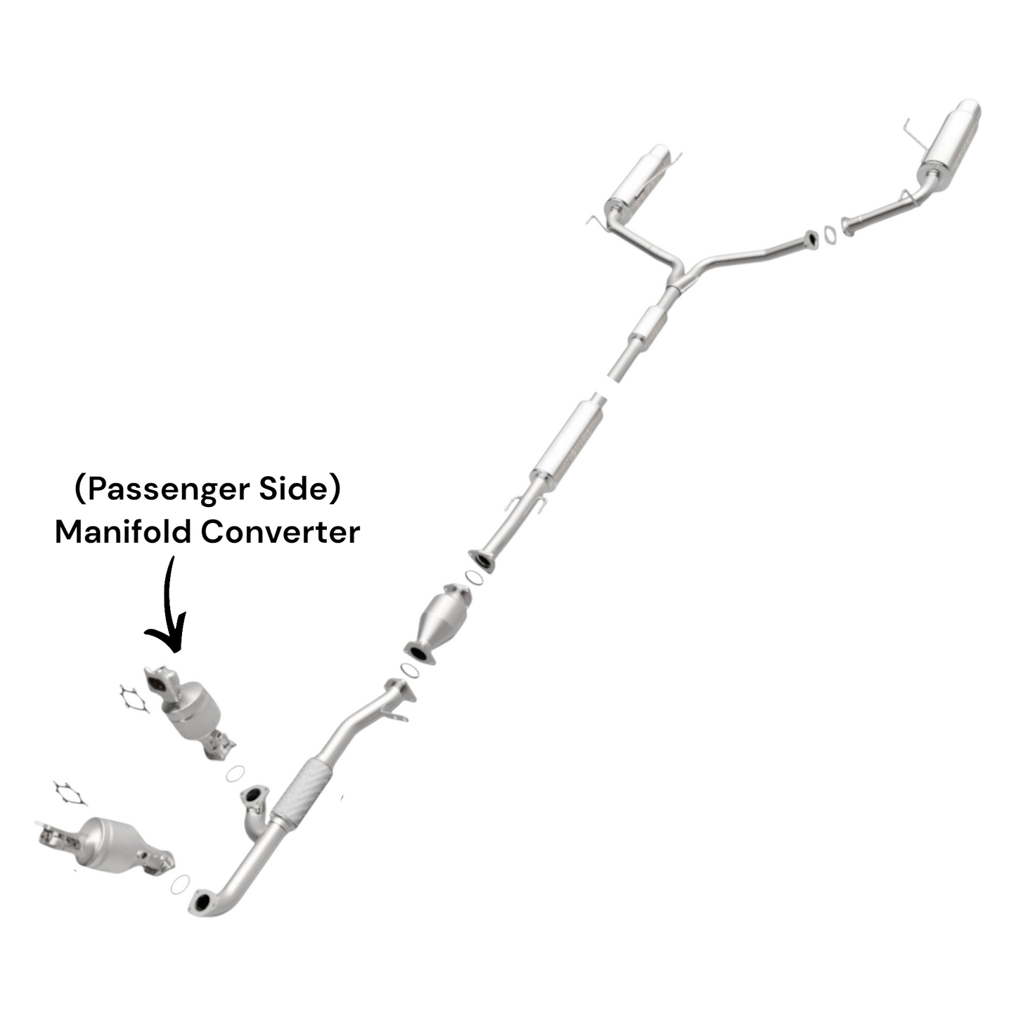 Acura TL 3.5L (2009-2014) (Passenger Side) Manifold Converter