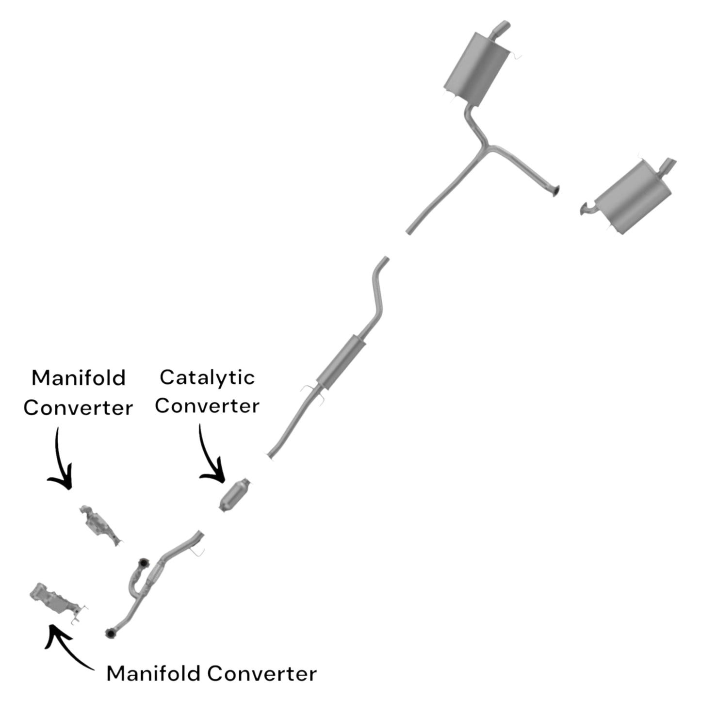 Acura TSX 3.5L (2010-2014) Manifold Converters and Catalytic Converter