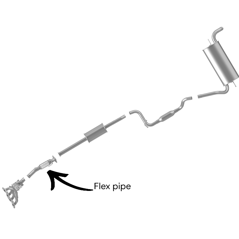Ford Focus 2.0L (2012-2018) Front Flex Pipe (Except: PZEV) (Non-Turbo)