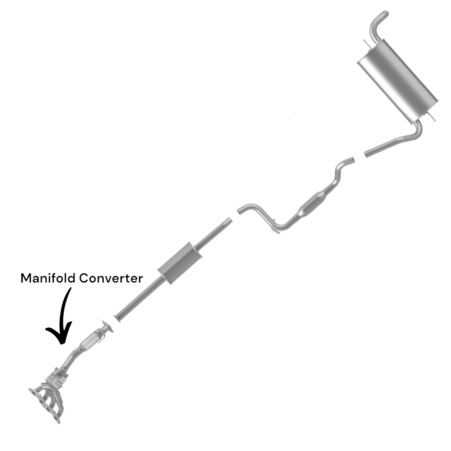 Ford Focus 2.0L 2012-2018 Manifold Converter (Except: PZEV) (Non-Turbo)