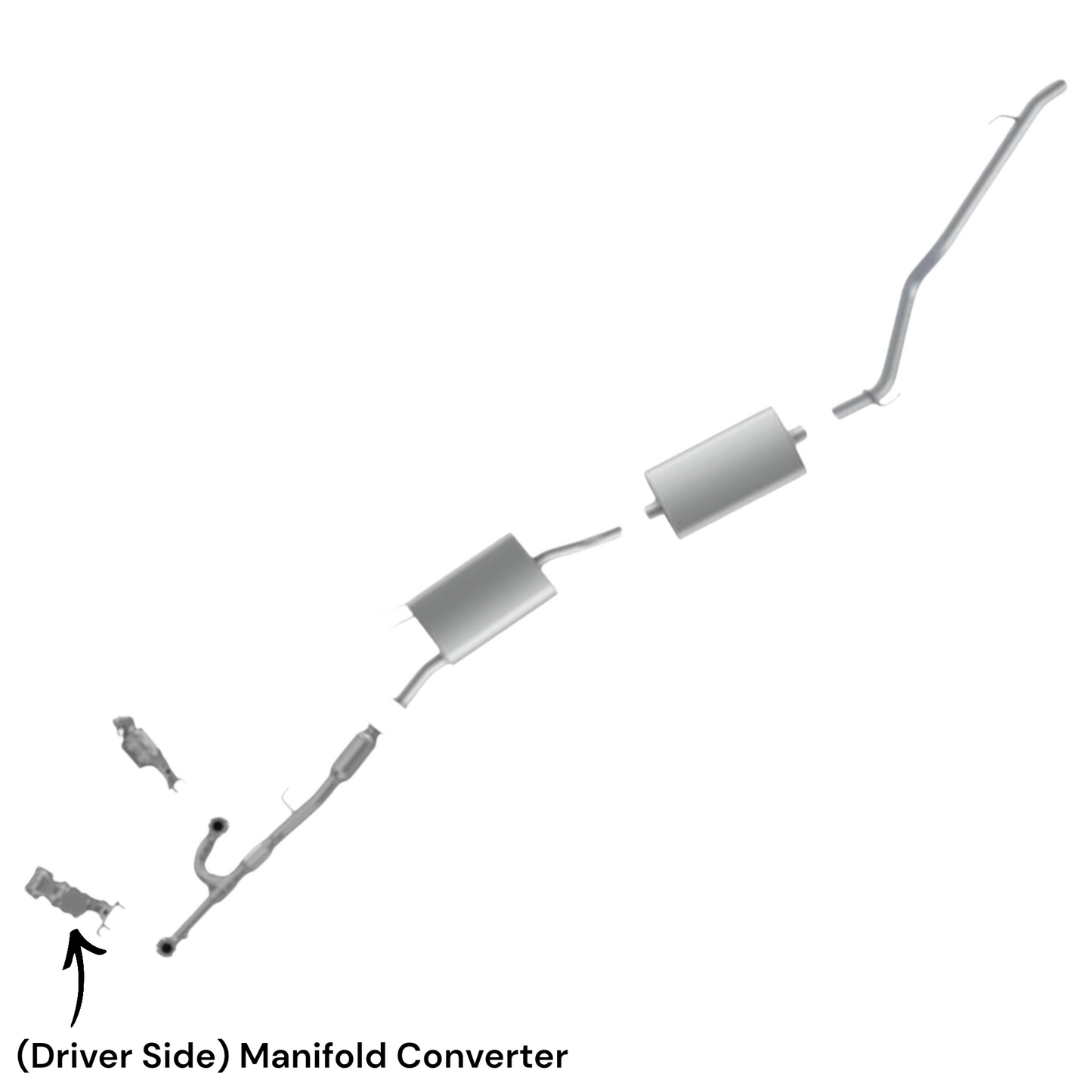 Convertisseur de collecteur côté passager pour Acura MDX 3.7L 2010-2013