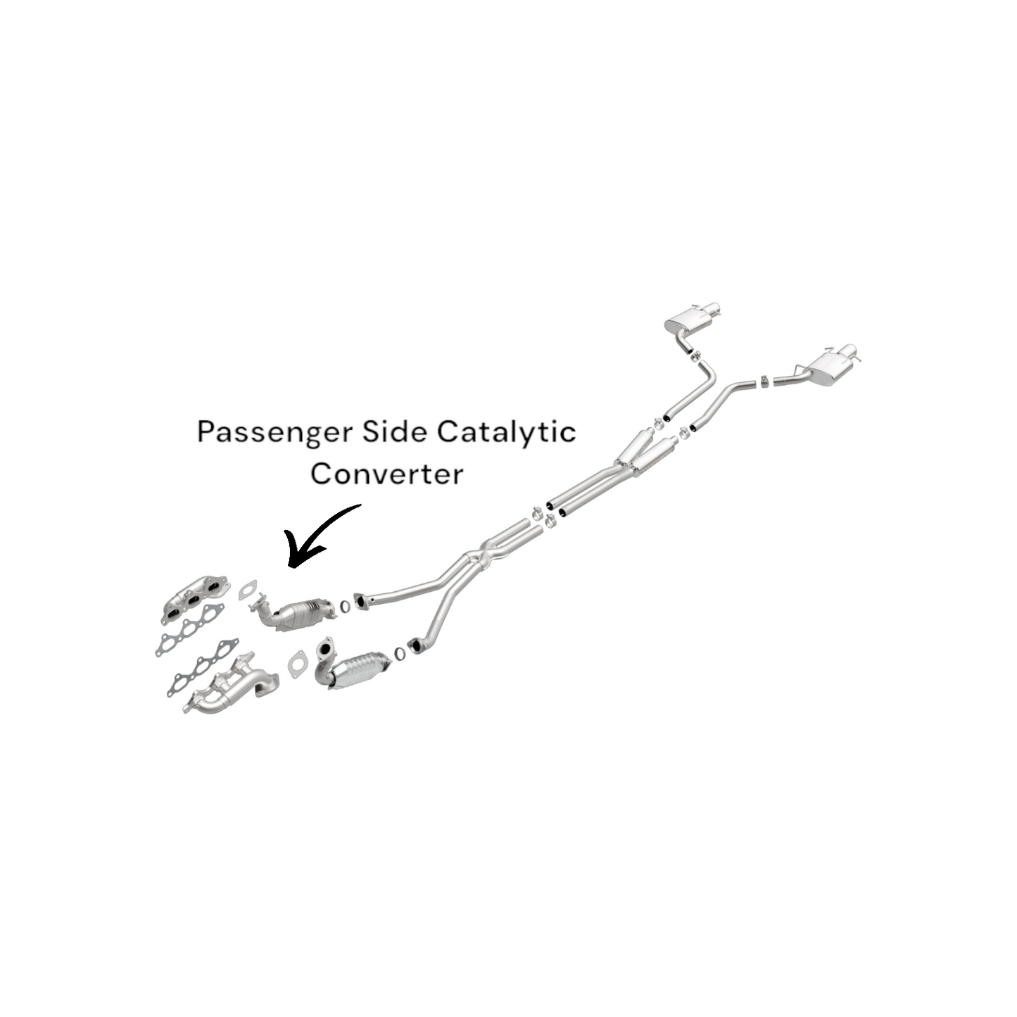 Convertisseur catalytique côté passager pour Cadillac STS 3.6L V6 (2008-2011)