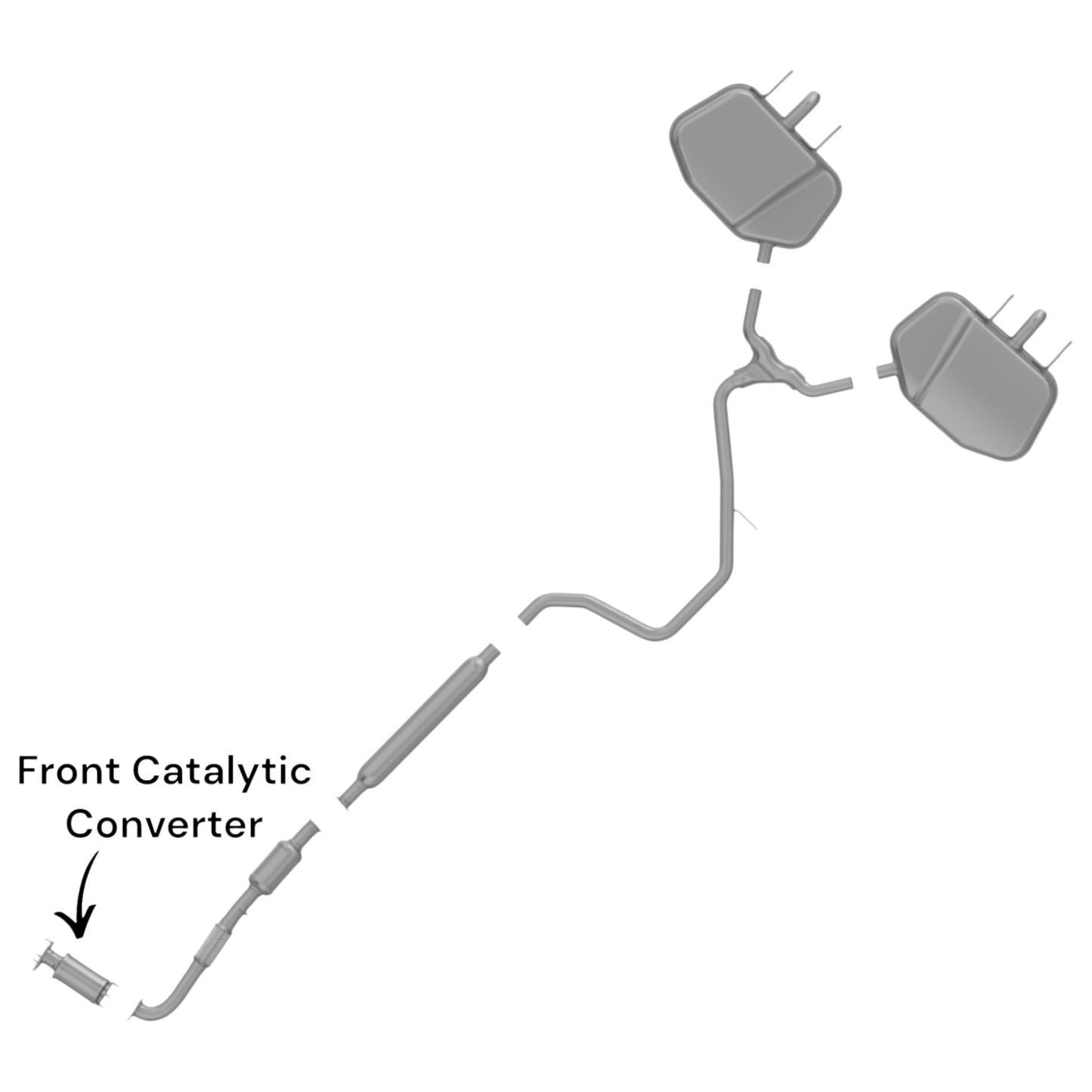 Buick Regal 2.4L (2012-2016) (MHEV) Front Catalytic Converter