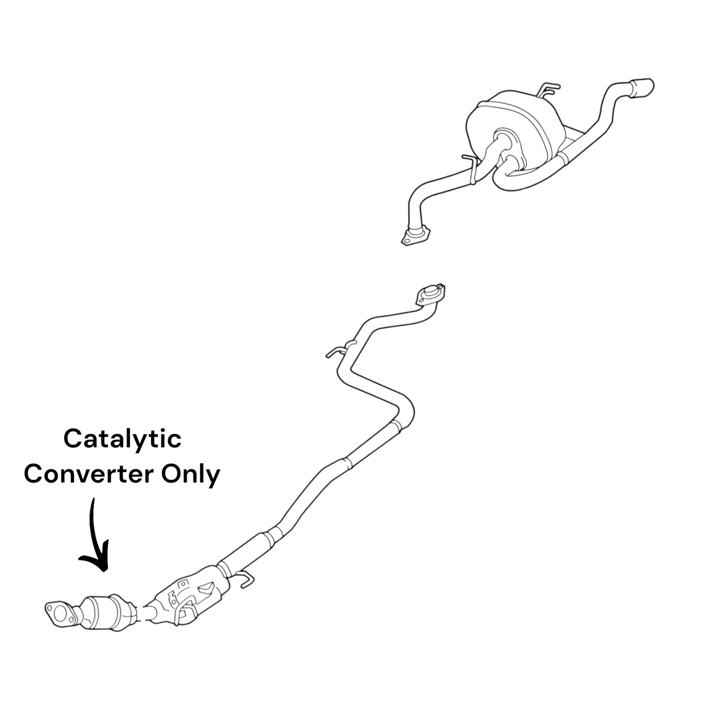 Toyota Prius C 1.5L (2013-2019) (Hybrid) Catalytic Converter