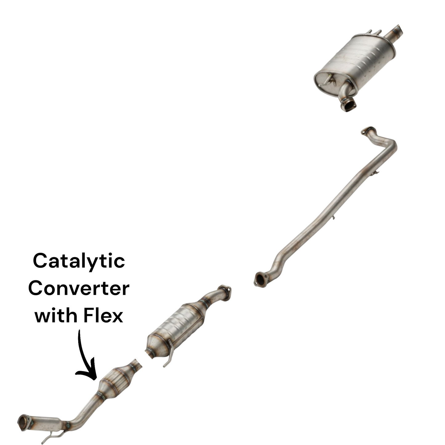 Toyota Camry 2.5L (2018-2019) (Non-Hybrid) Catalytic Converter With Flex