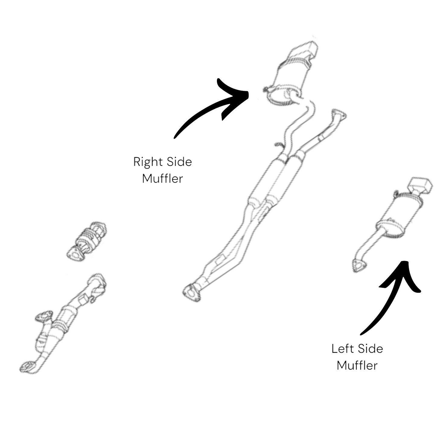 Acura TL 3.7L (2012-2014) Left And Right Side Mufflers