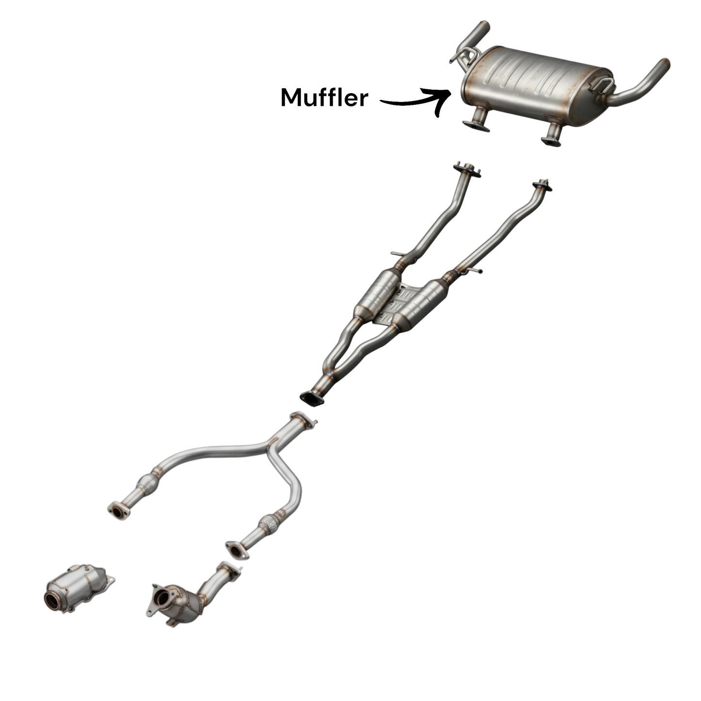 Infiniti FX35 3.5L (2009-2012) Muffler