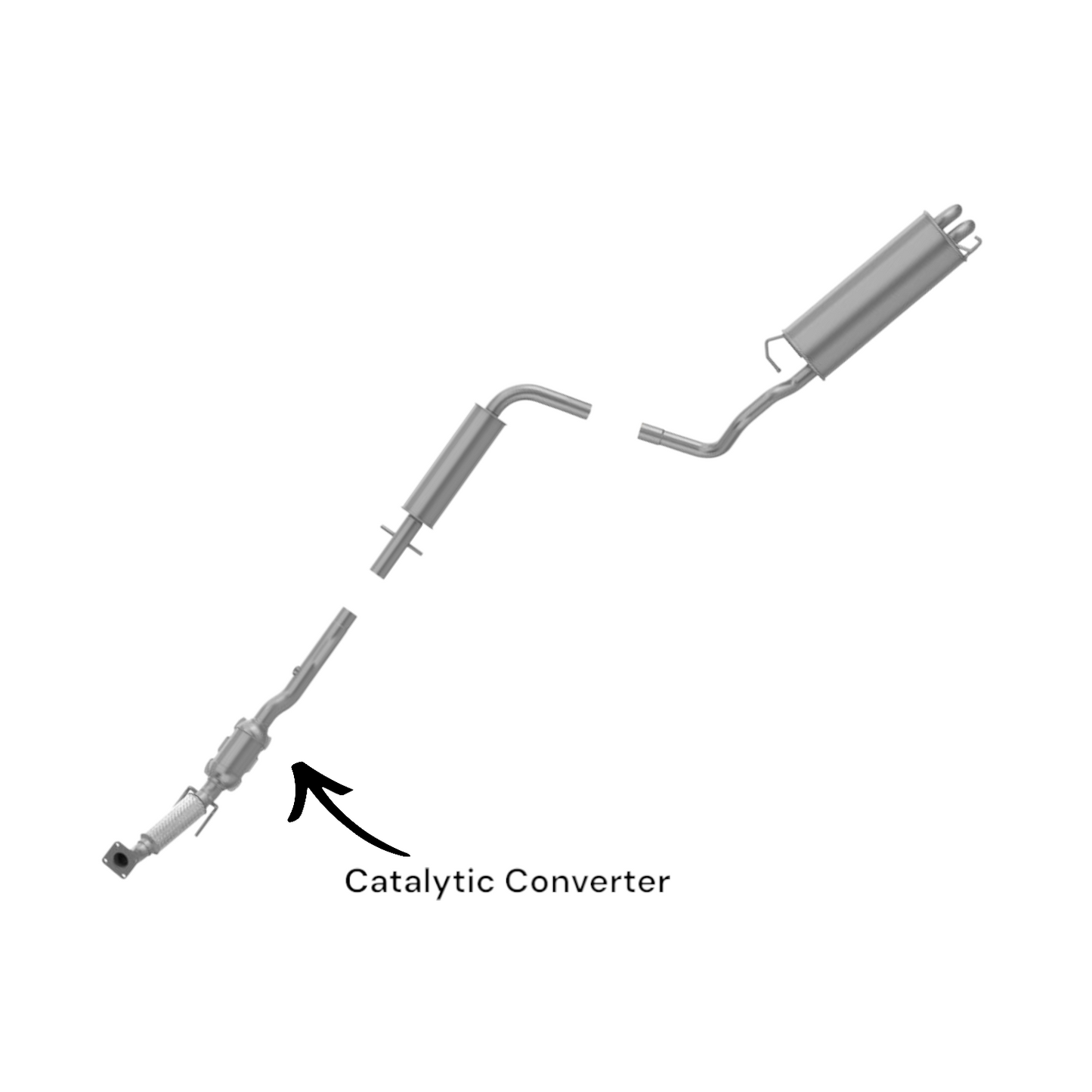 Volkswagen Golf City 2.0L (2007-2010) Catalytic Converter
