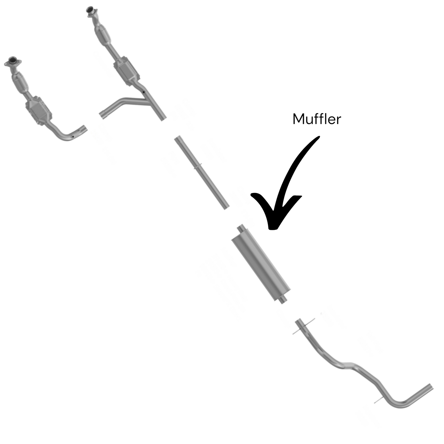 Ford E-250 4.2L 2003 Muffler