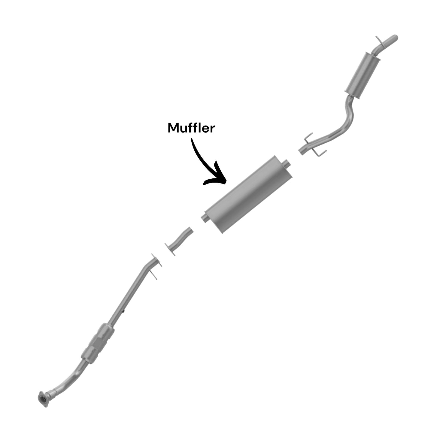 Pontiac Montana 3.4L (2002-2005) (FWD) (With Sport Package) Muffler