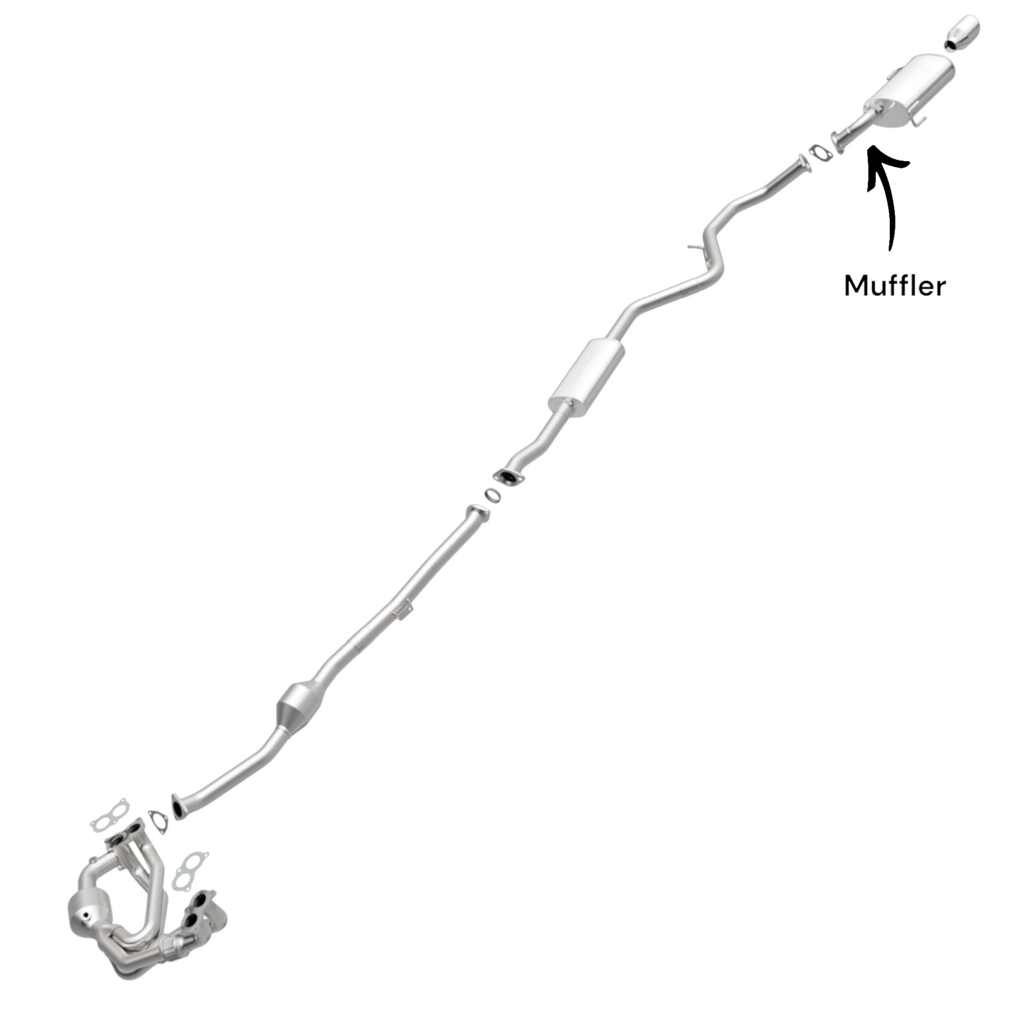 Silencieux pour Subaru Legacy 2.5L (2010-2019) (non turbocompressé)