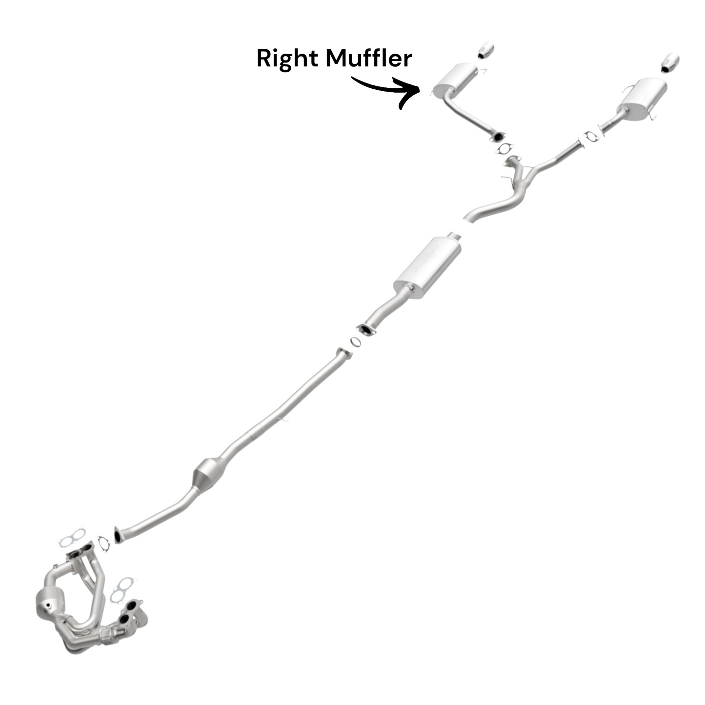 Subaru Forester 2.5L (2011-2013) (Non-Turbo) (Sedan) Right Muffler