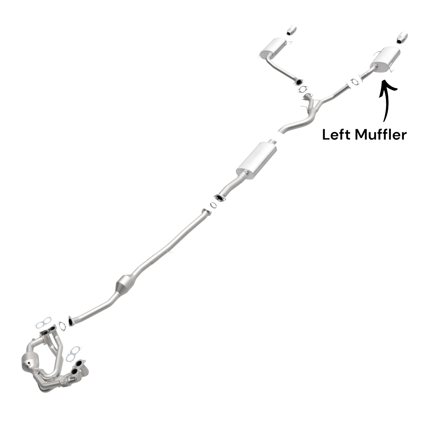 Subaru Forester 2.5L (2009-2012) (DOHC) (Turbo) (Sedan) Left Muffler