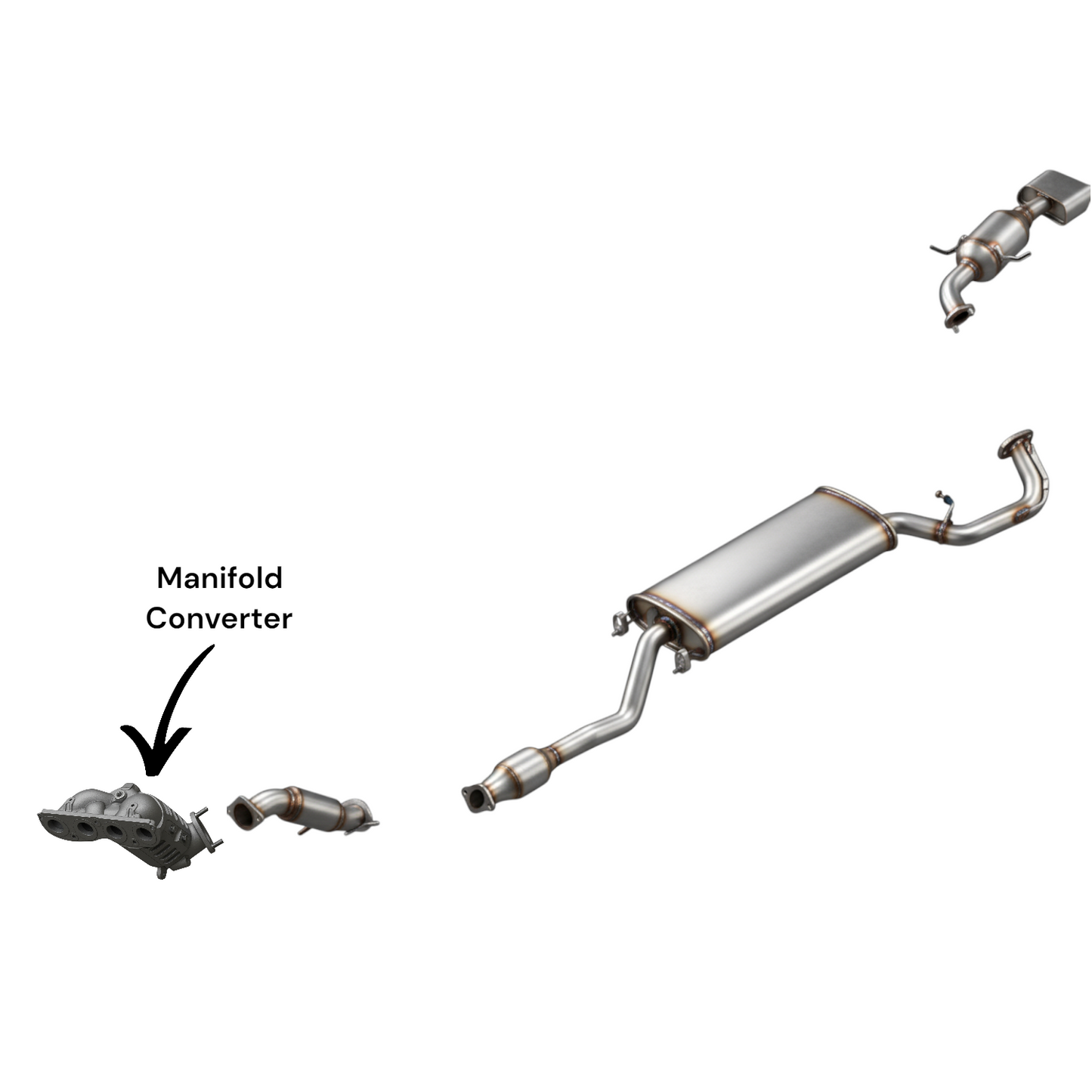 Convertisseur de collecteur pour Hyundai Sonata Hybrid 2.0L (2016, 2017, 2018)