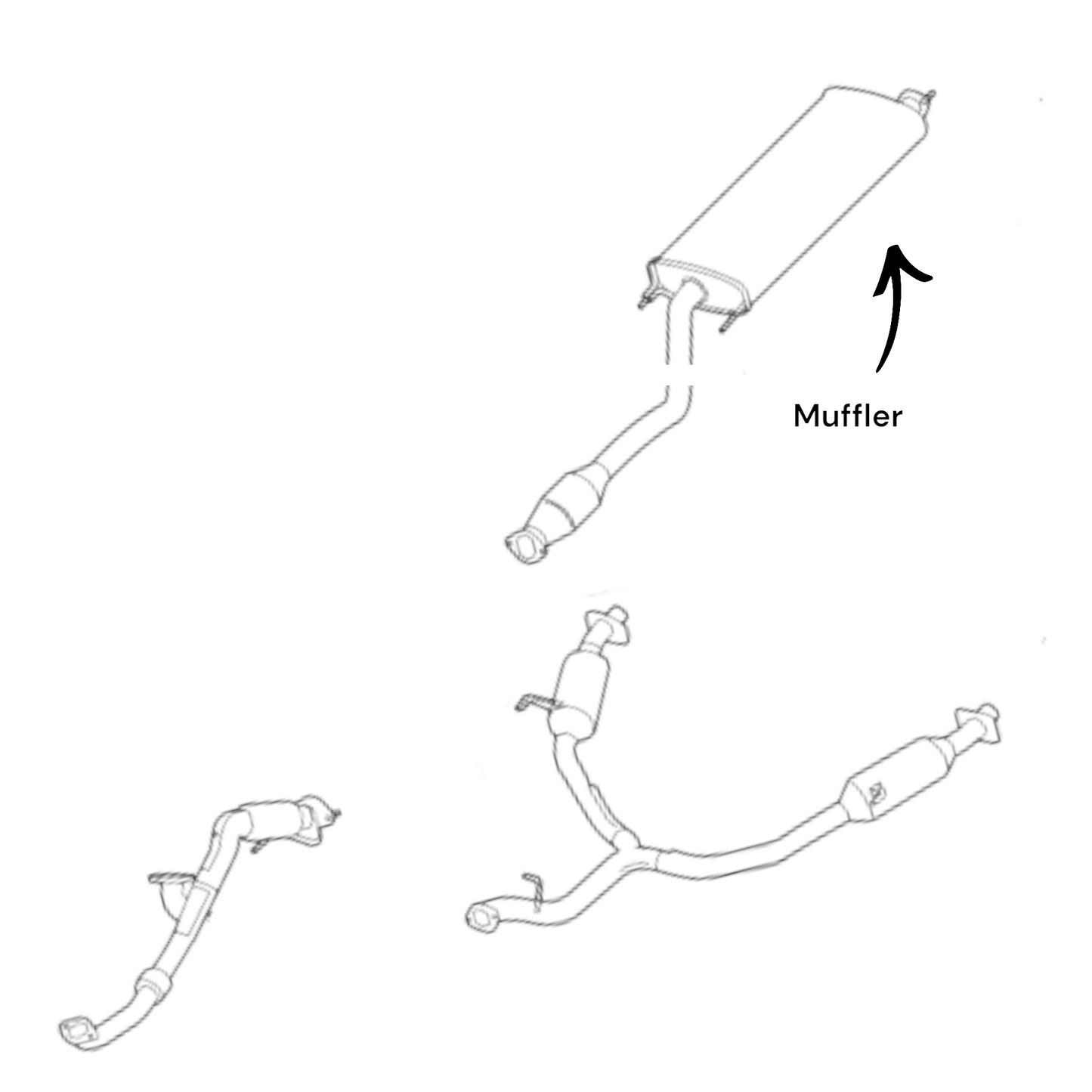 Hyundai Santa Fe 3.3L (2013-2018) Silencieux