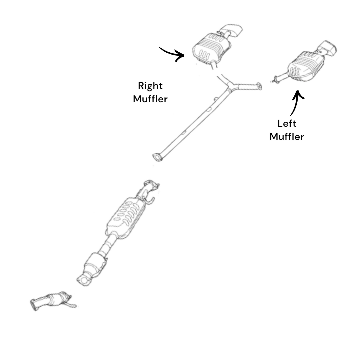 Silencieux double sortie côté droit et gauche pour Hyundai Sonata 2.4L 2015-2017