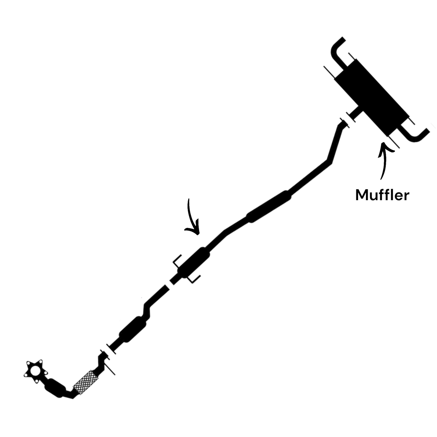 Mazda CX-5 2.5L (2019-2021) (Turbo) Muffler