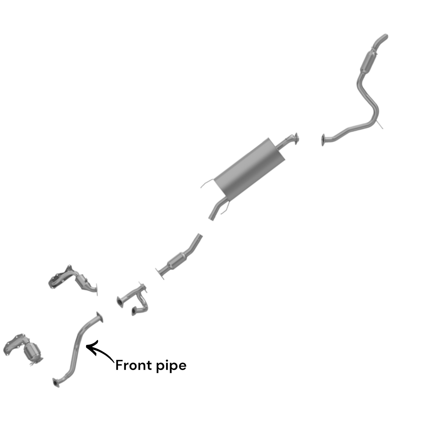 Tuyau d'échappement avant pour Toyota Rav4 3.5L (2006-2011)