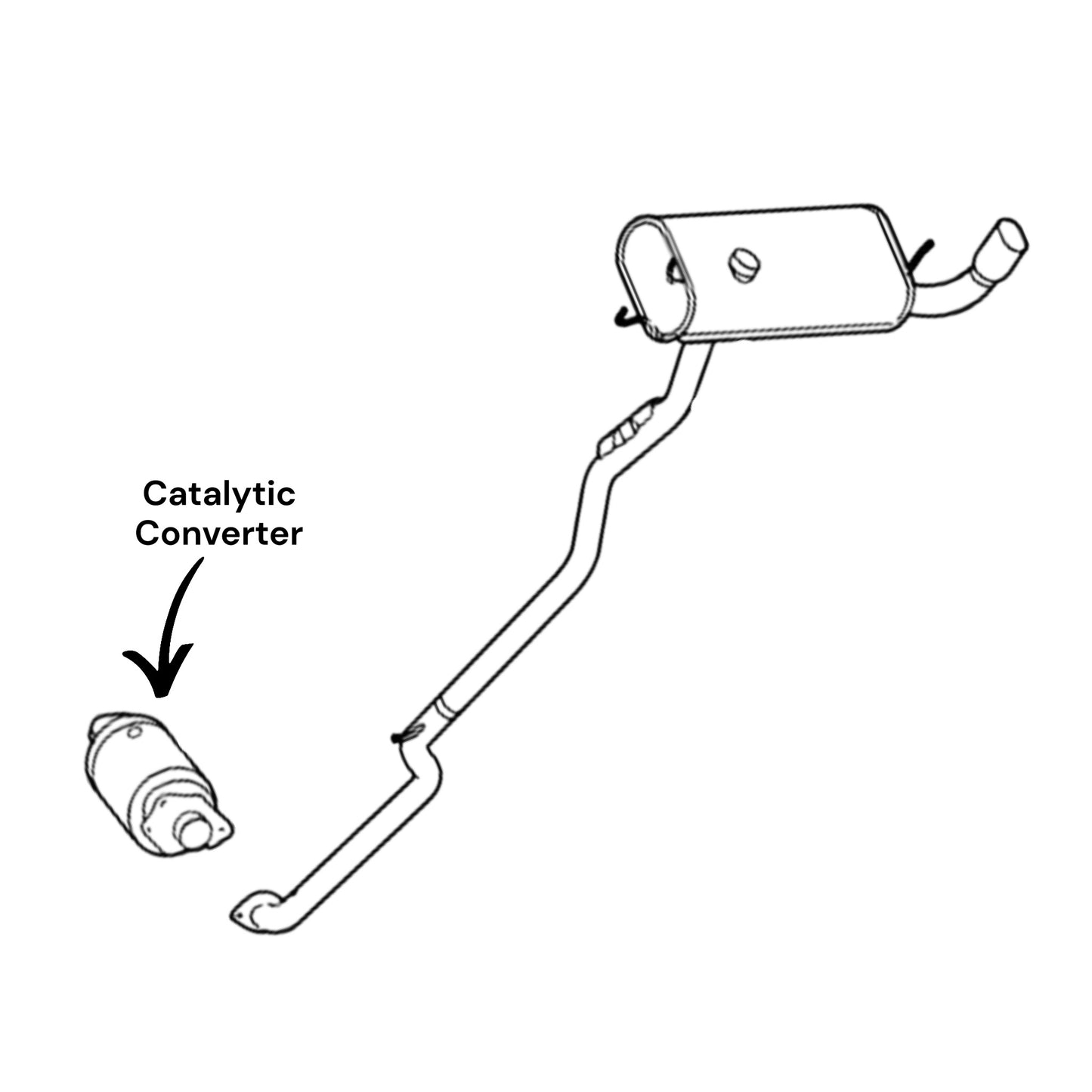 Saturn Sky 2.4L (2007-2009) (RWD) Catalytic Converter
