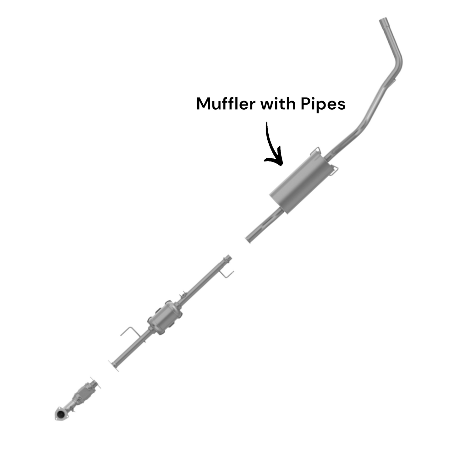 Toyota Tundra 3.4L (2000-2004) Muffler Assembly