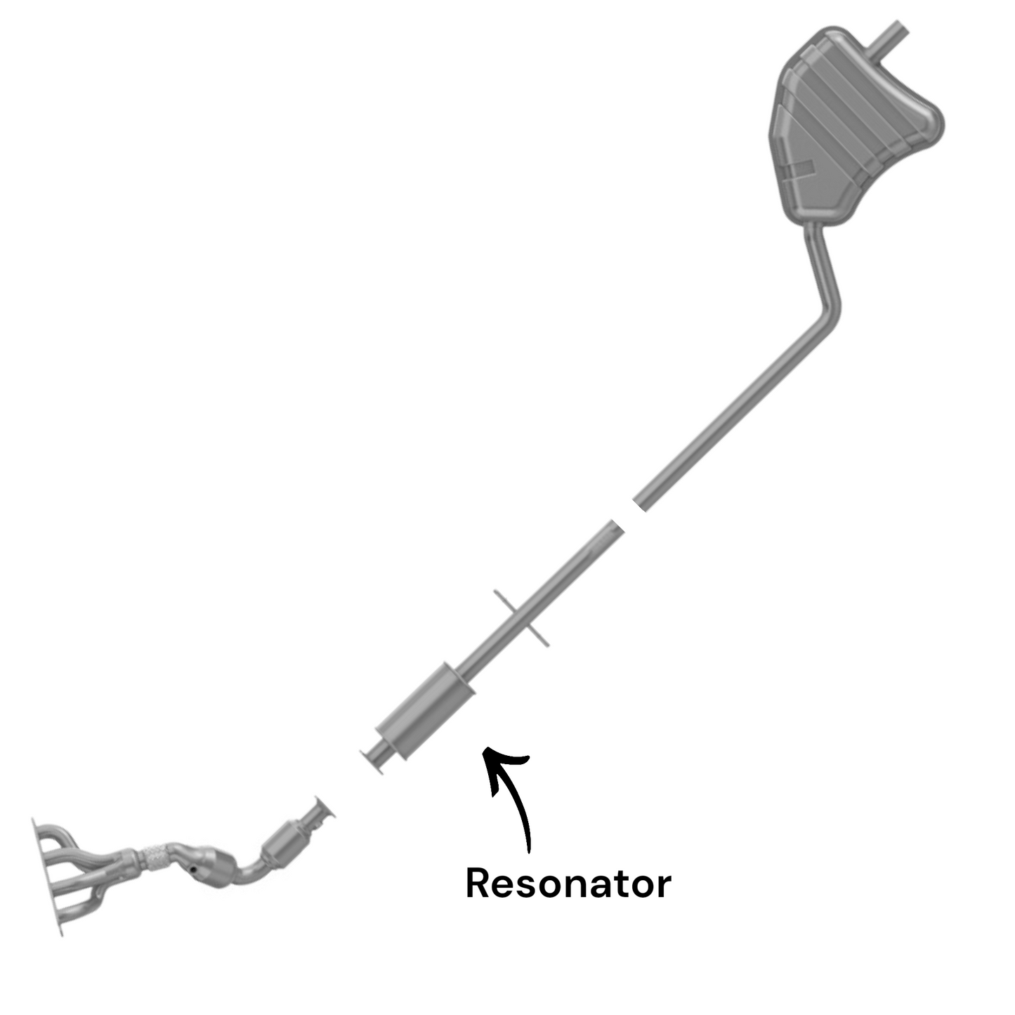 Compatible avec : Mini Cooper 1.6L (2002-2008) - Résonateur