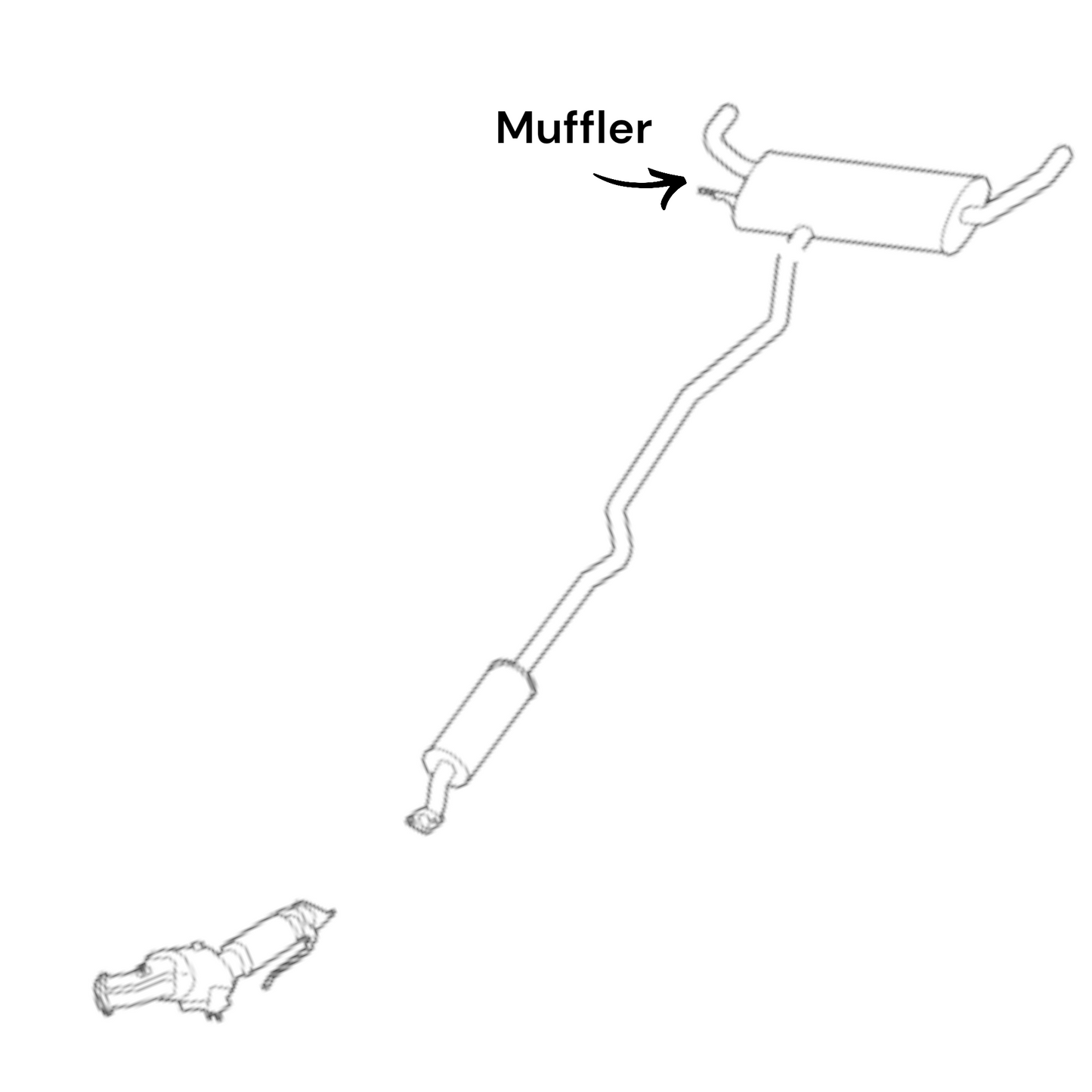 Lincoln MKZ 2.0L (2013-2020) (Full-Hybrid) Muffler