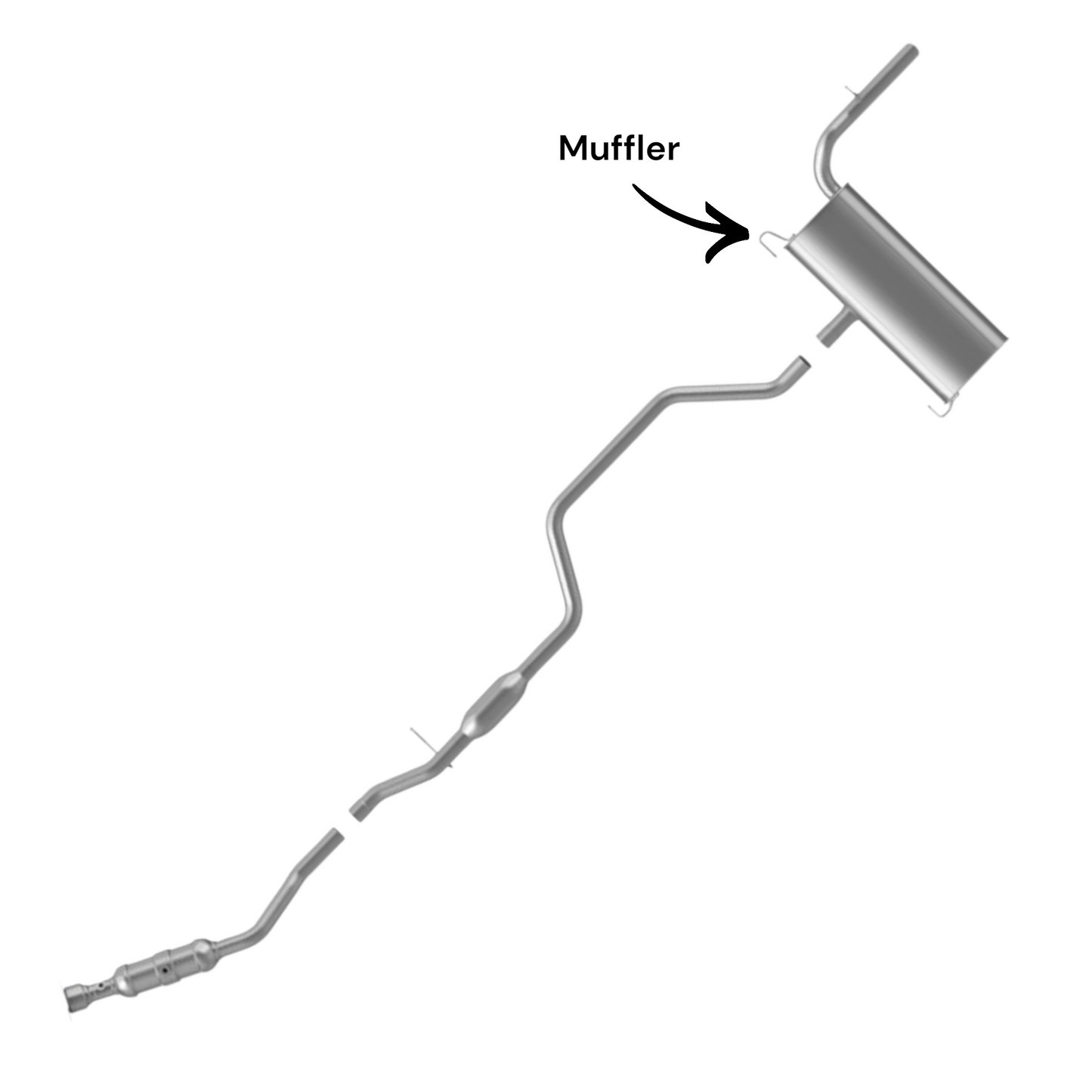 Chrysler 200 2.4L (2011-2014) Rear Muffler