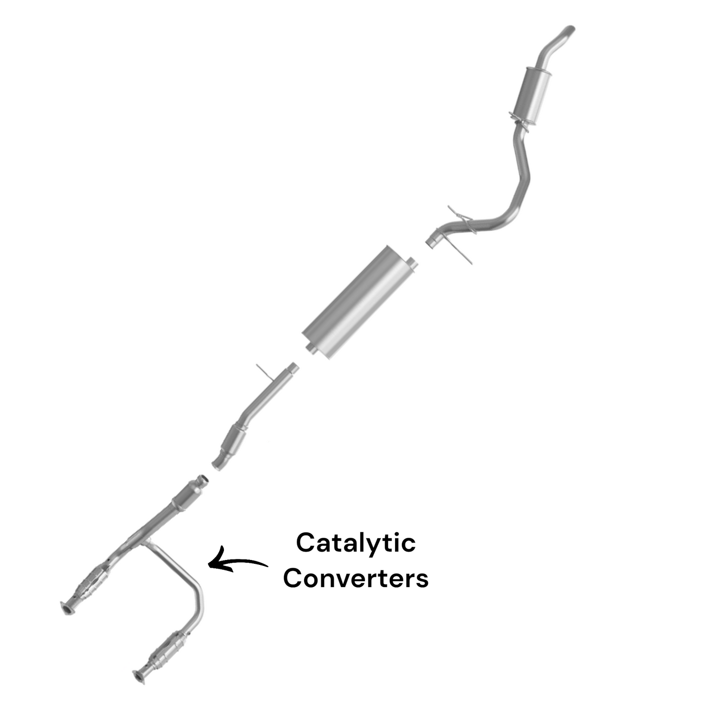 GMC Yukon XL 5.3L (2015-2019) Catalytic Converters