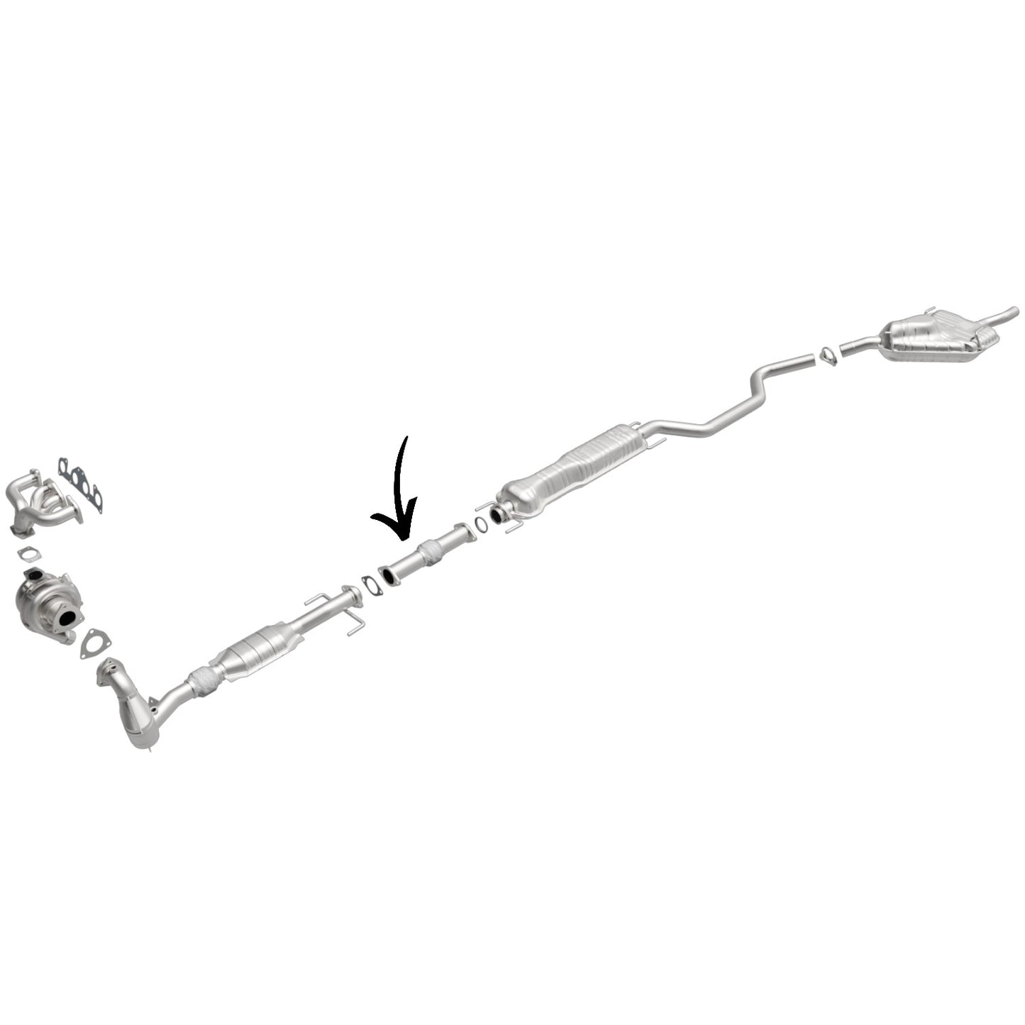 Saab 9-5 2.3LT (1999-2009) Front Pipe