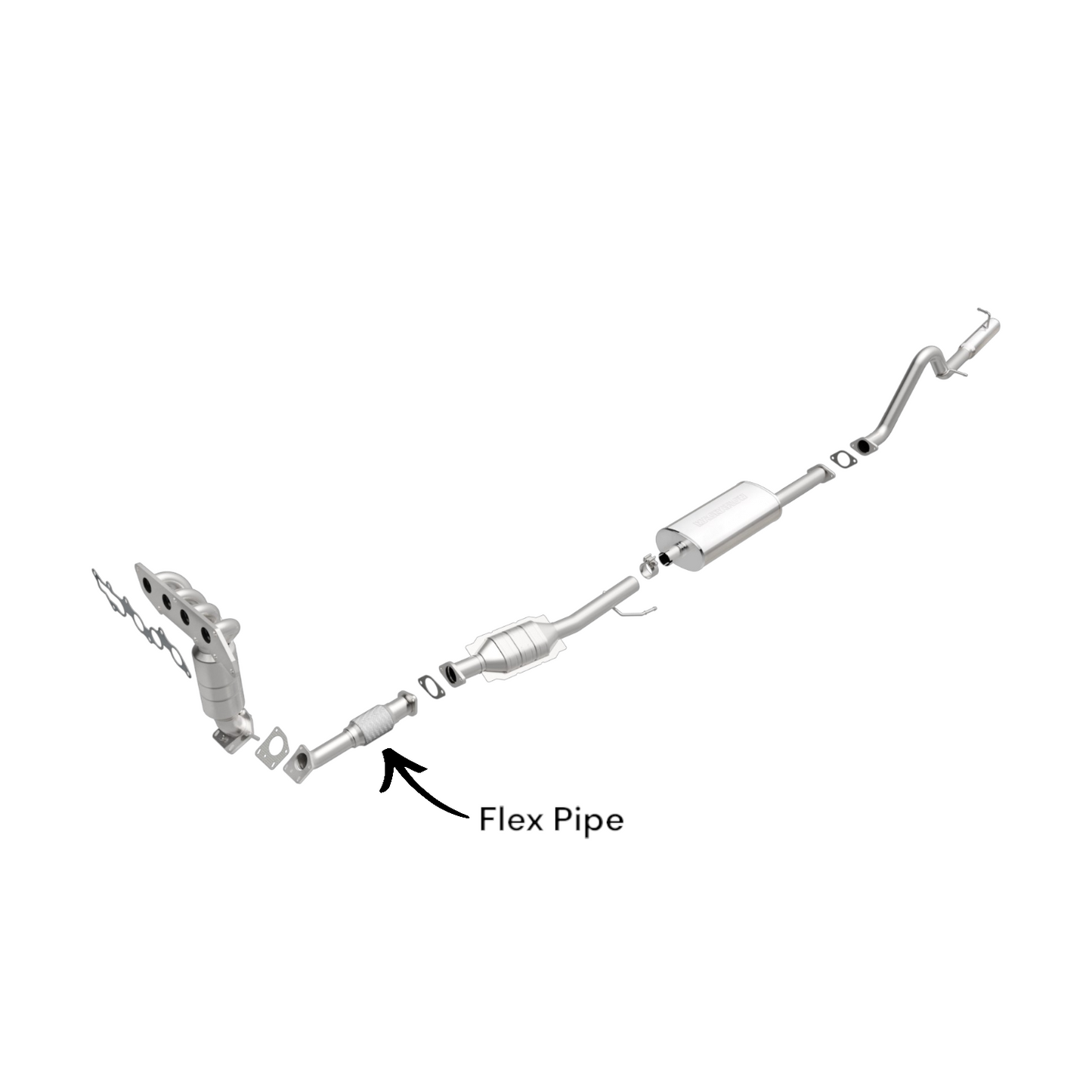 Mazda Tribute 2.3L (2005-2008) V4 Flex Pipe