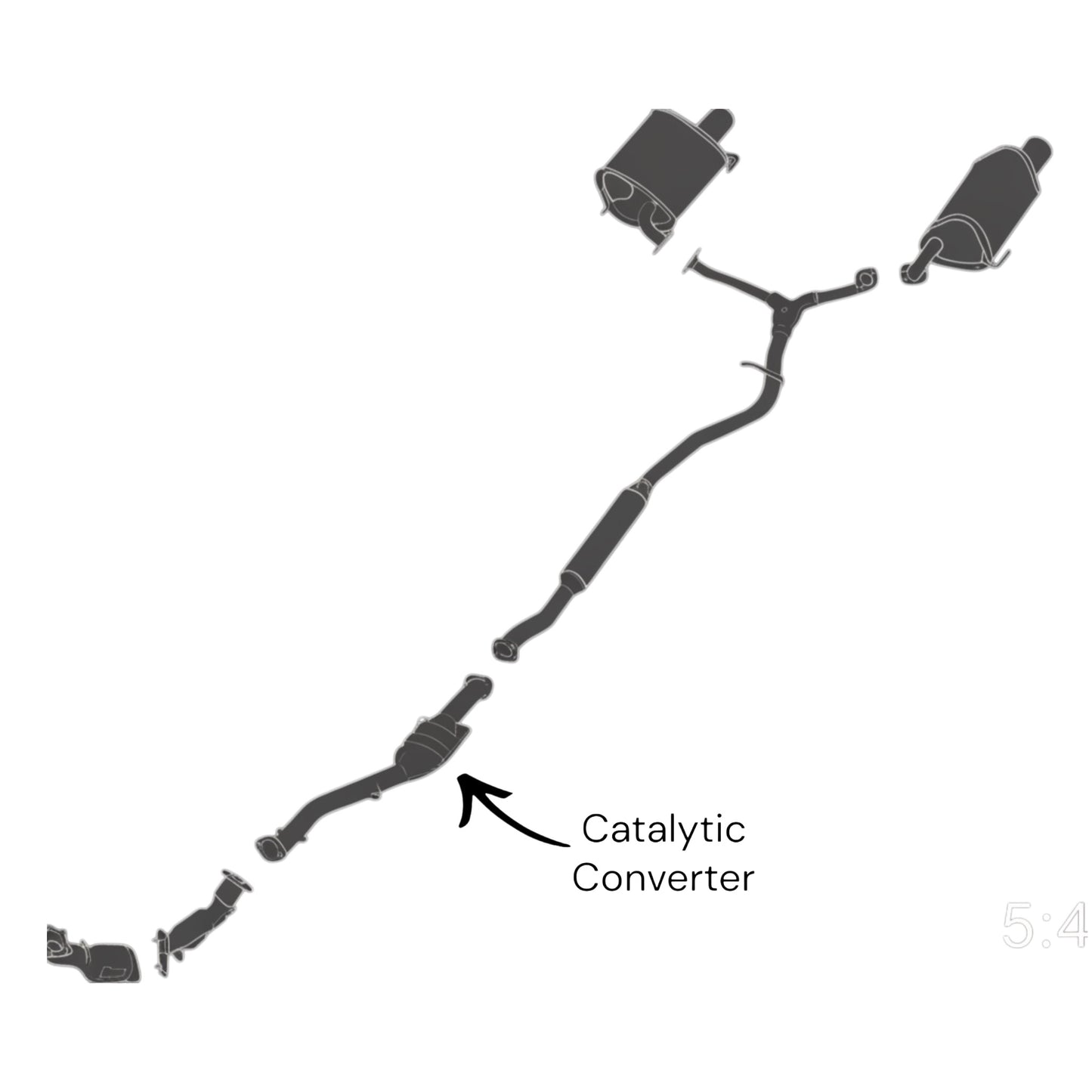 Subaru Forester 2.0L Turbo (2014-2018) Catalytic Converter