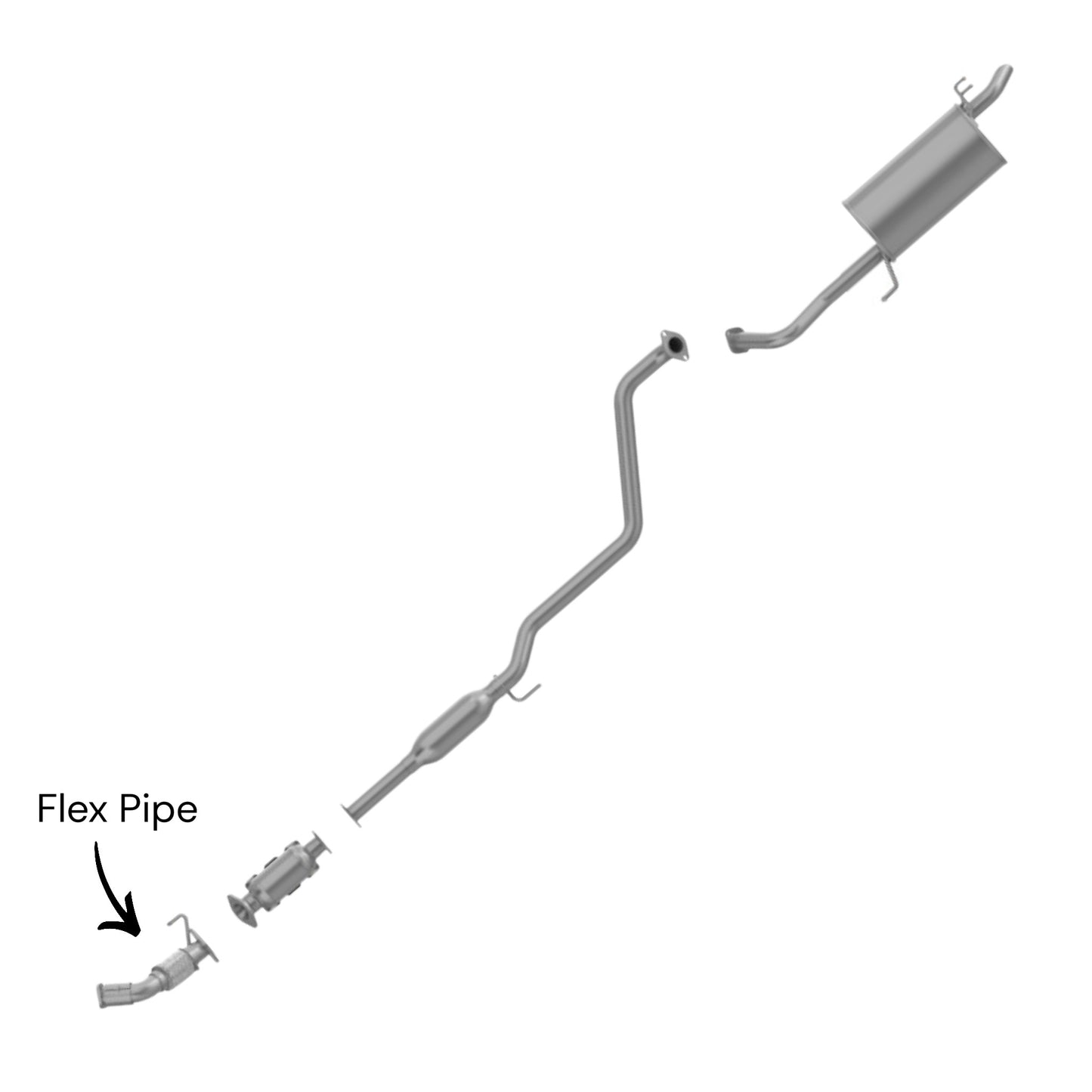KIA Forte 2.0L (2013-2018) Front Flex Pipe (EX Model Only)