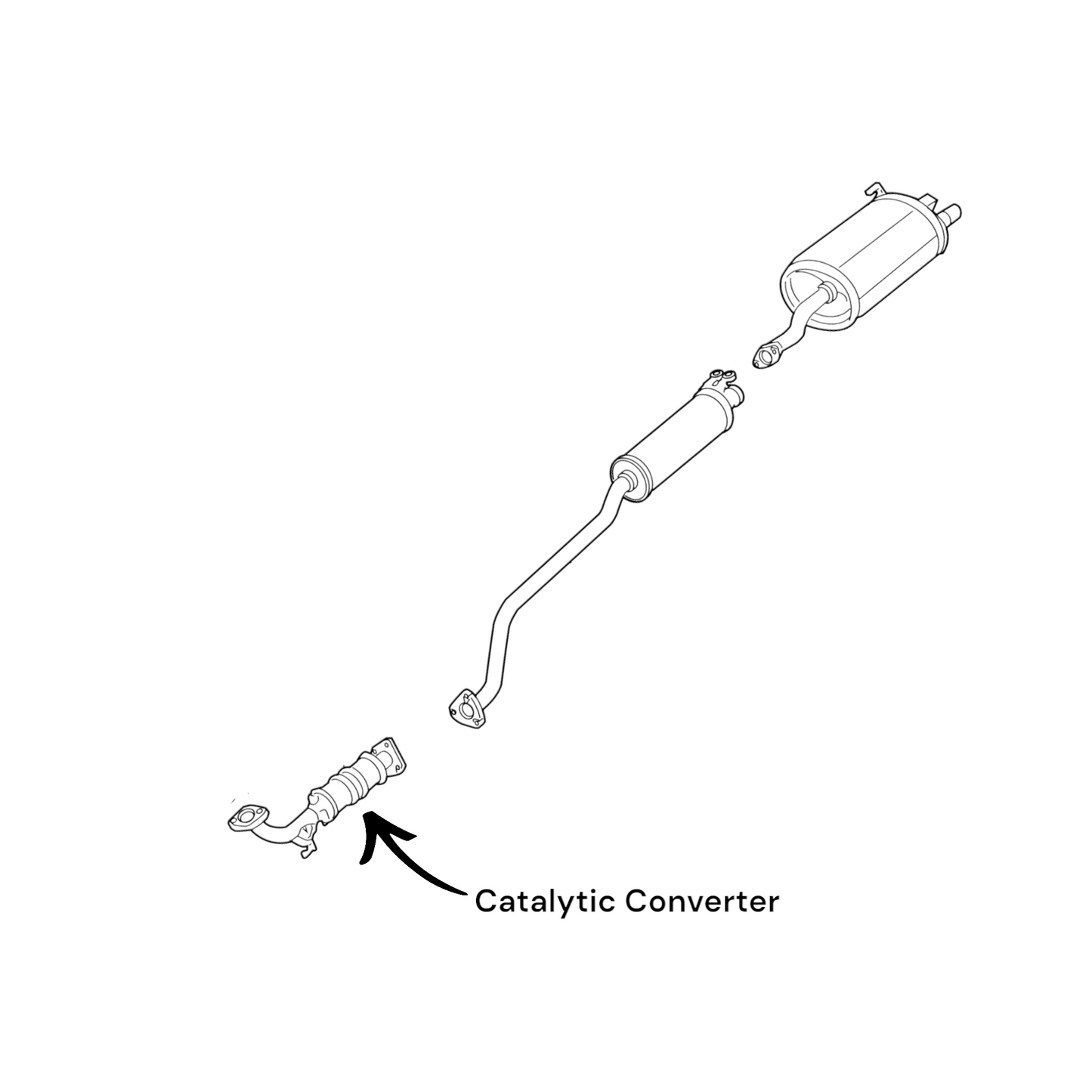 Acura RSX 2.0L (2002-2006) Catalytic Converter (FWD, Coupe)