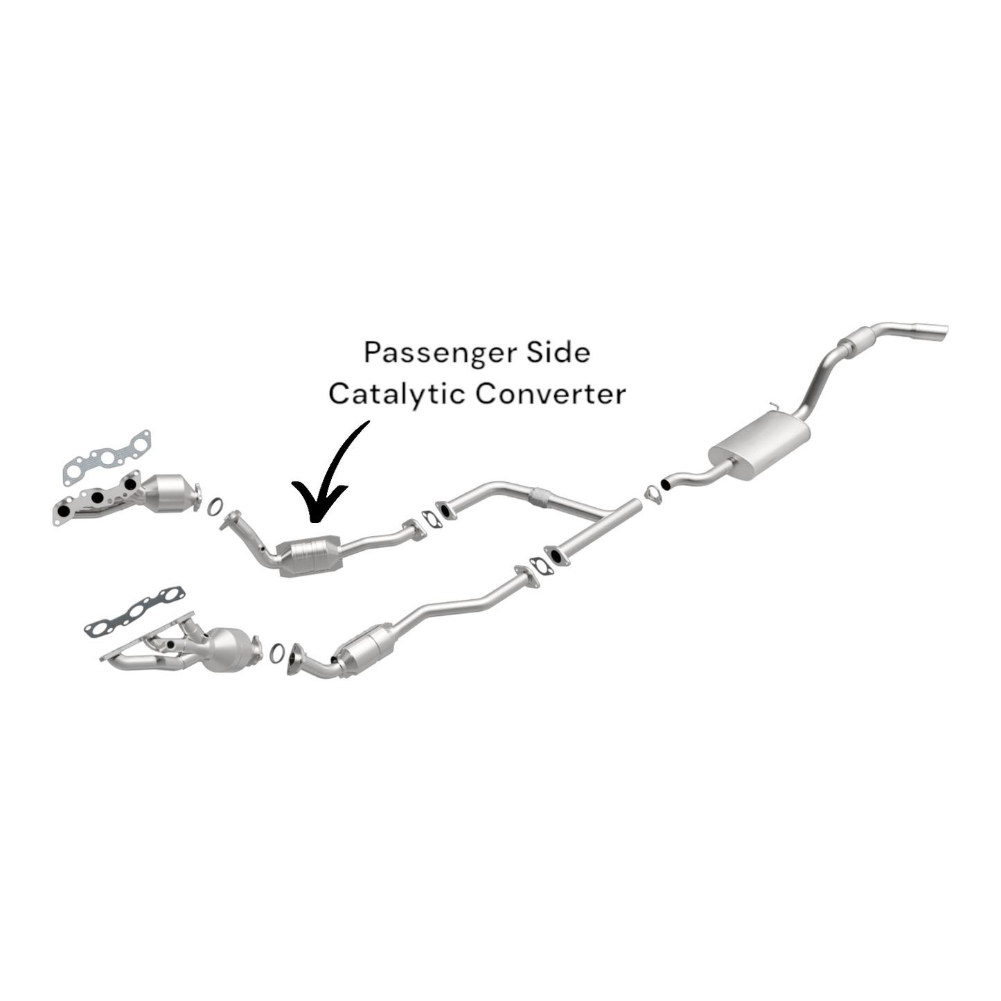 Nissan Xterra 3.3L (2001-2004) Rear Right Side Catalytic Converter