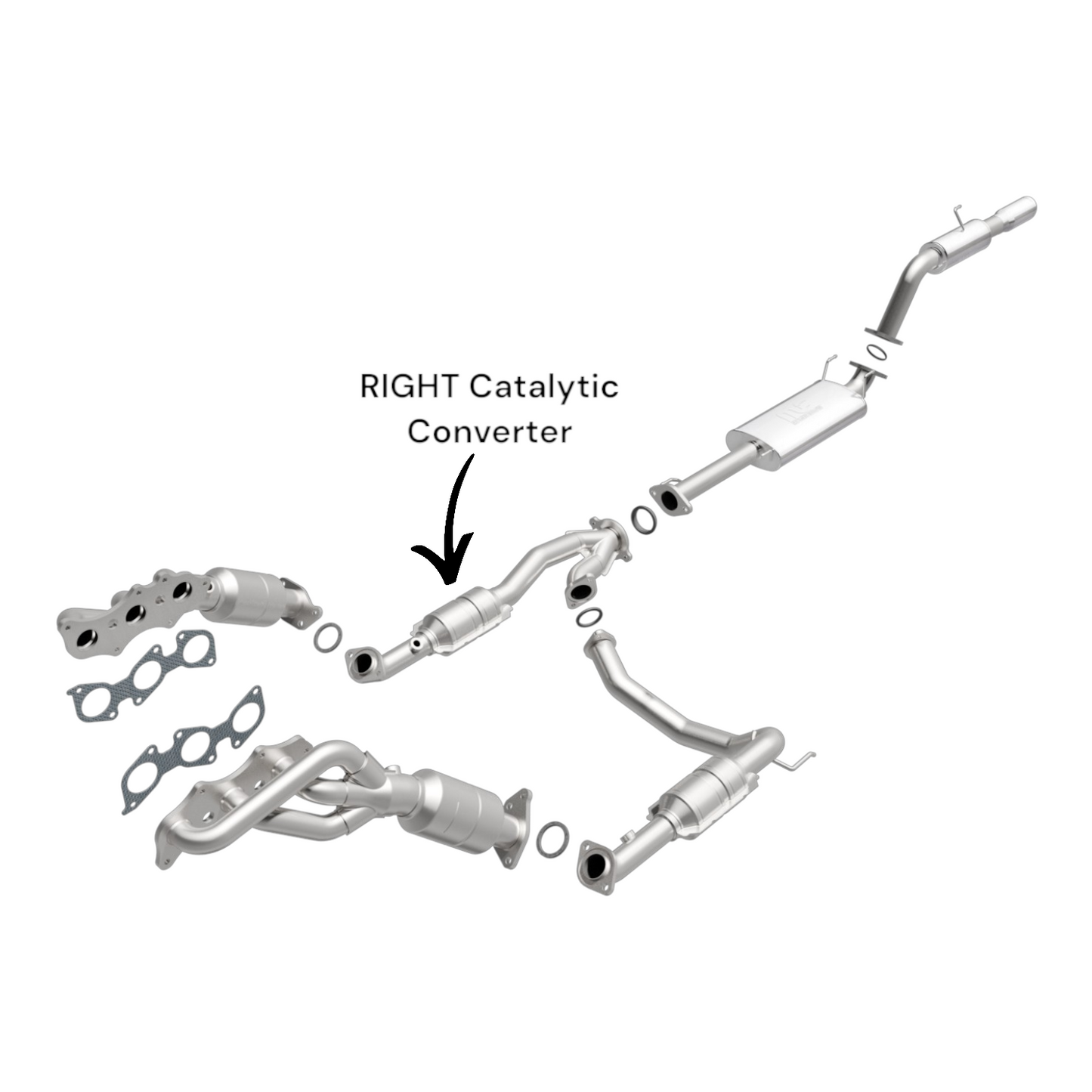 Toyota FJ Cruiser 4.0L (2007-2012) V6 RIGHT Catalytic Converter