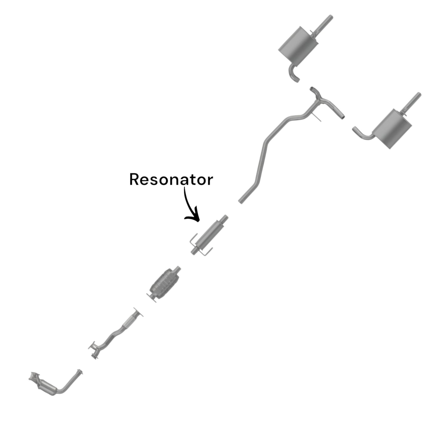 Ford Fusion 3.0L (2006-2012) (FWD) Resonator Only