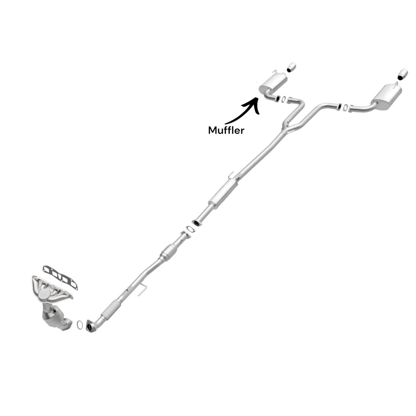Nissan Altima 3.5L (2007-2009) Right Side Muffler