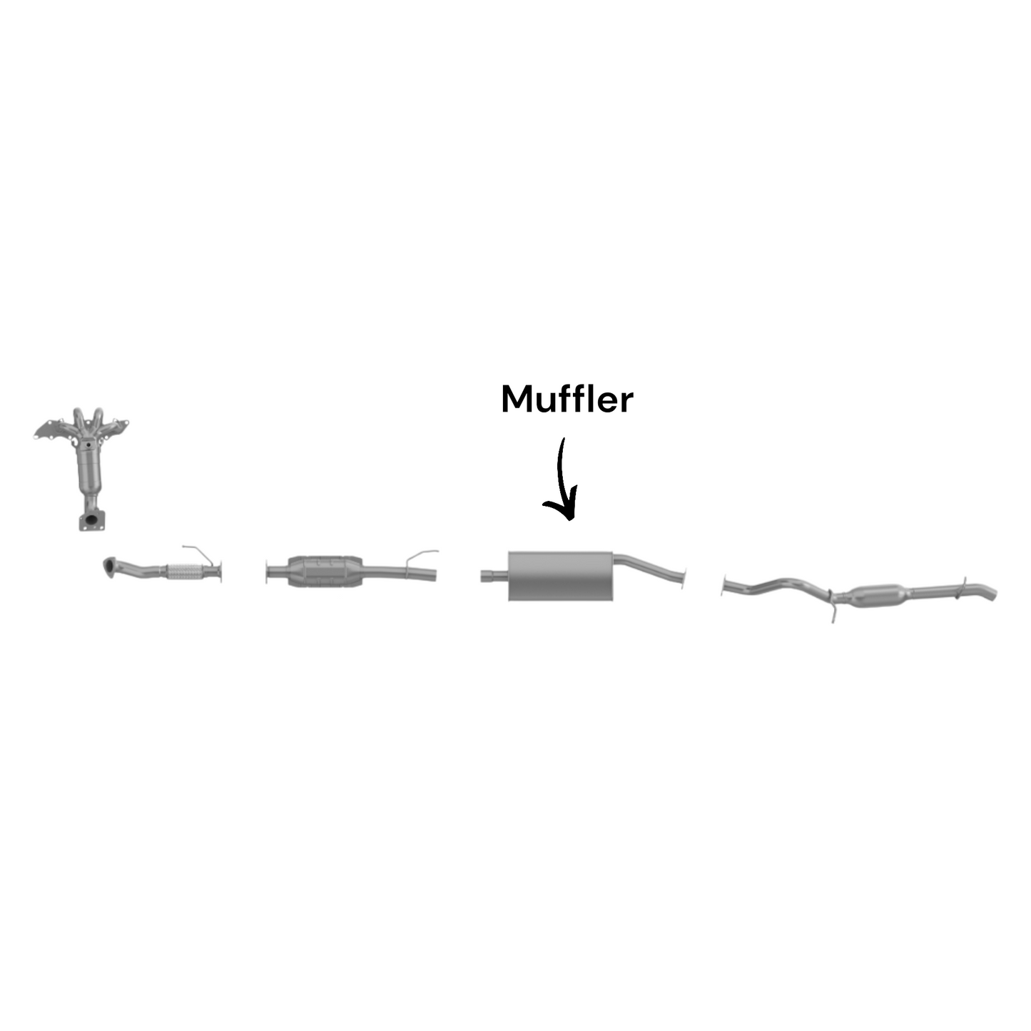 Ford Escape 2.3L (2005-2008) Muffler