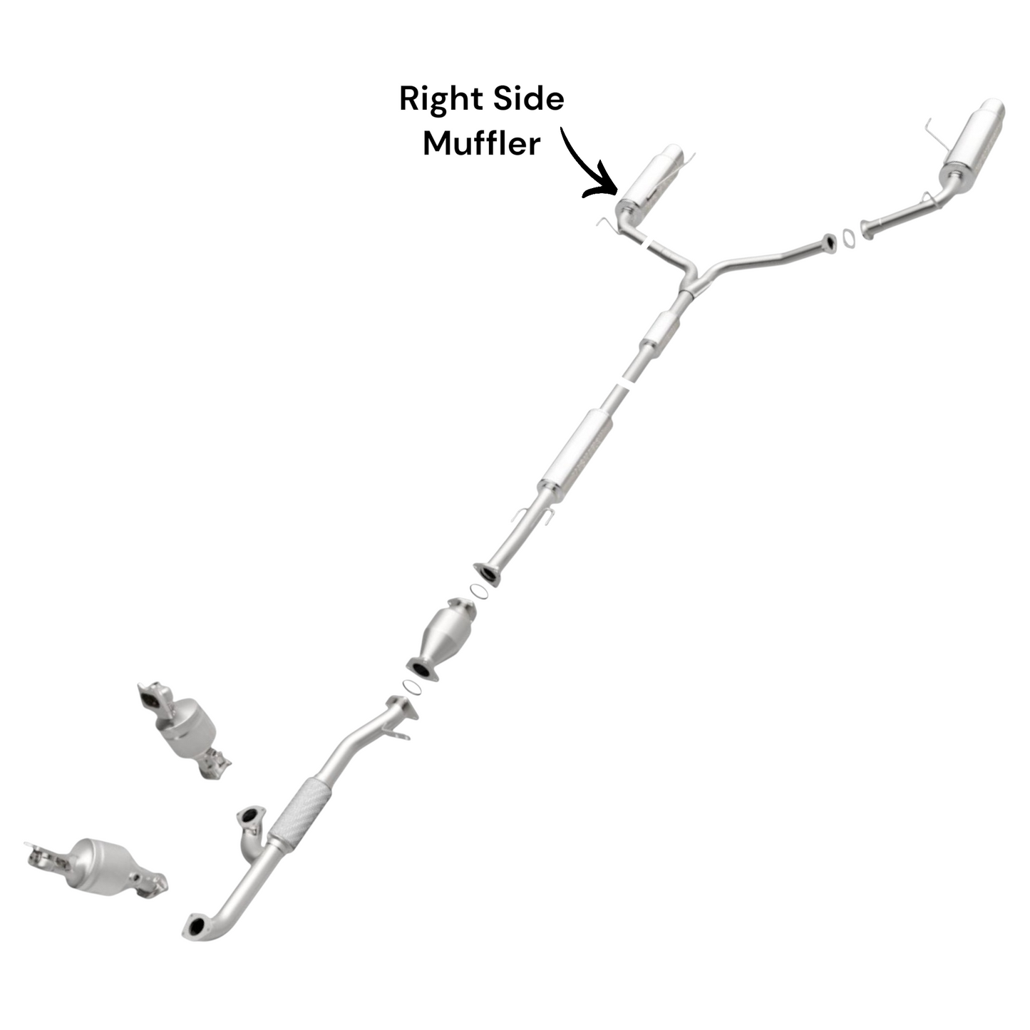 Honda Accord 3.5L (2008-2012) (Sedan Only) Right Side Muffler