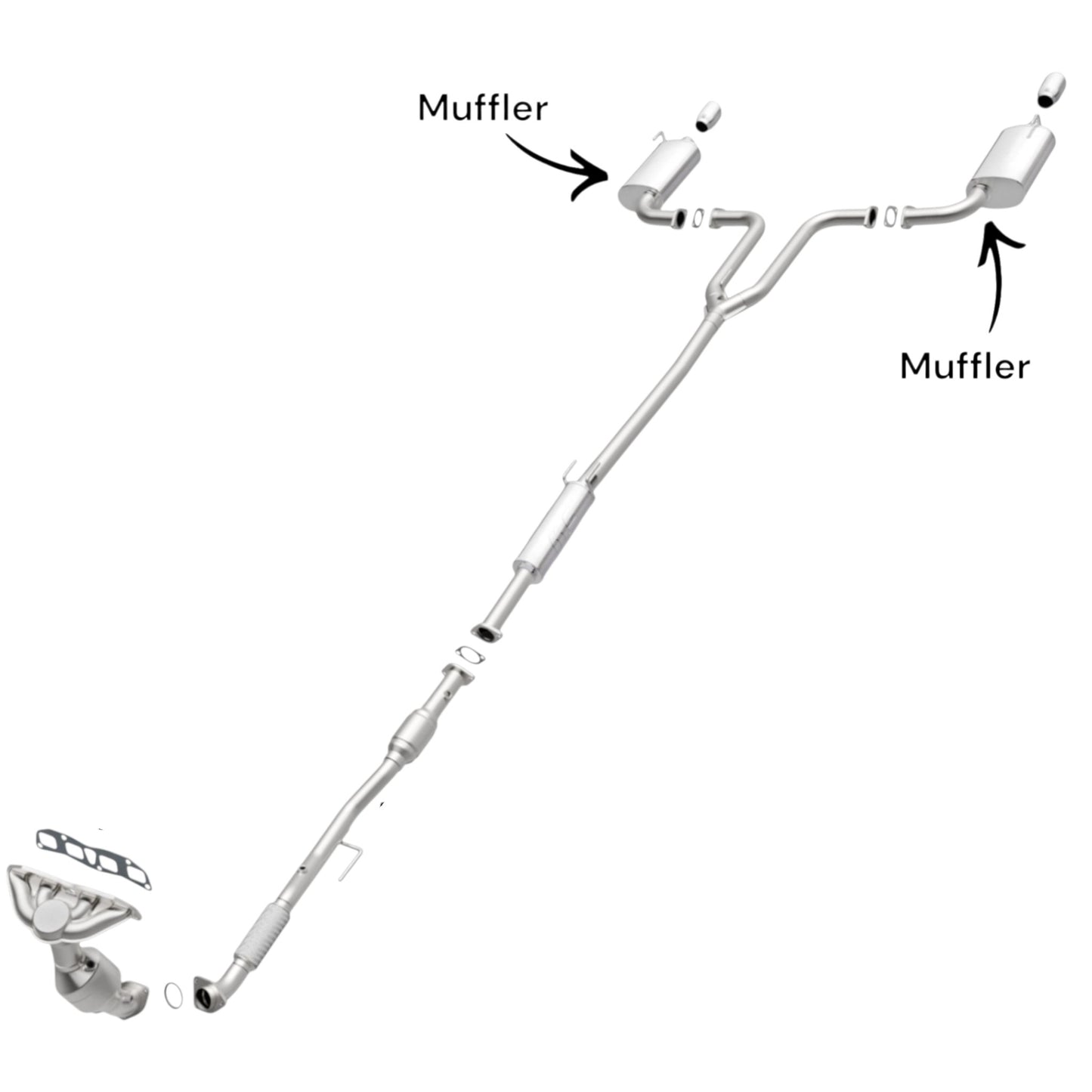 Nissan Altima 2.5L (2009-2018) Left And Right Side Muffler